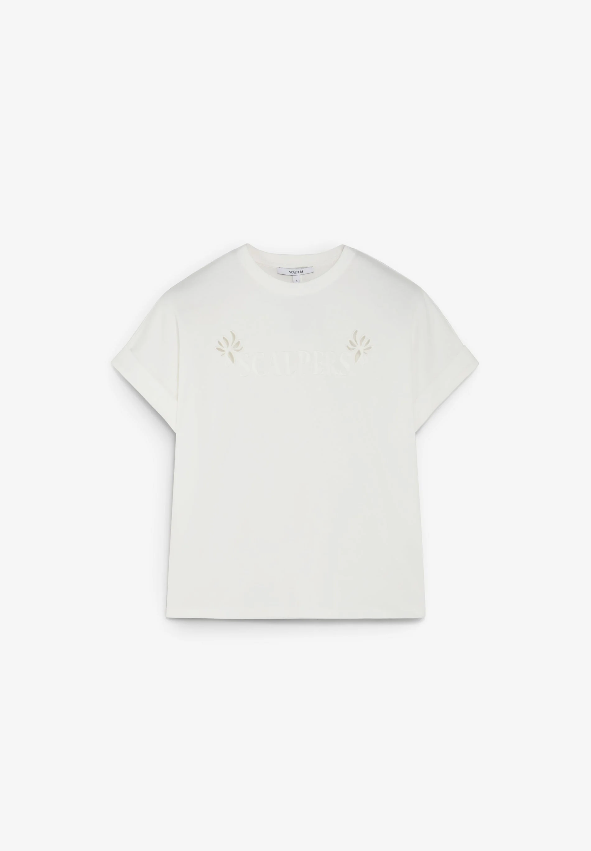 CONTRAST EMBROIDERED T-SHIRT - Image 2