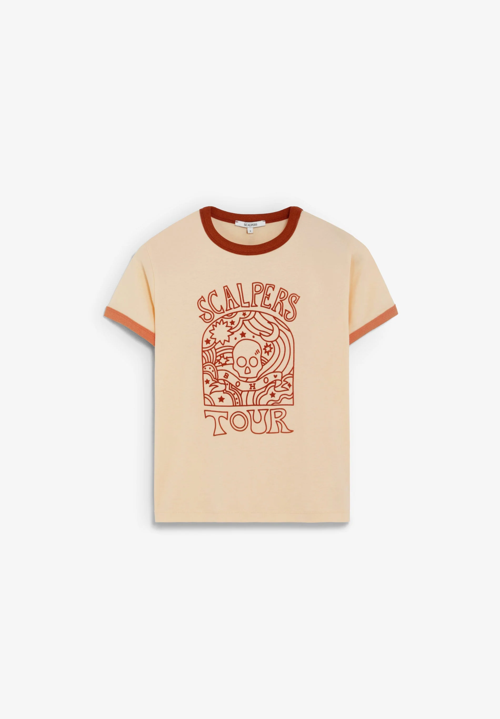 CONTRAST COLLAR T-SHIRT