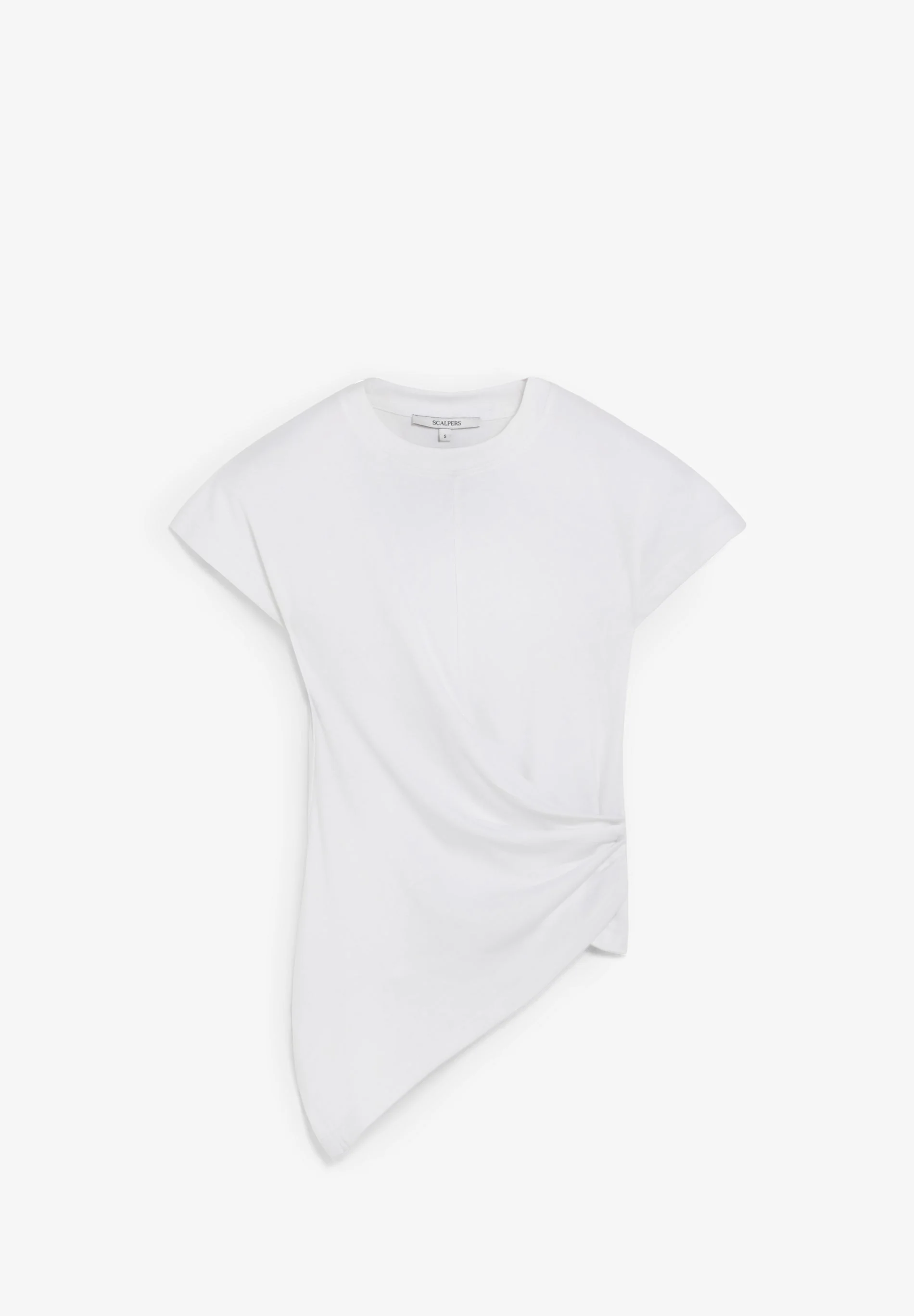 ASYMMETRIC DRAPED T-SHIRT - Image 5
