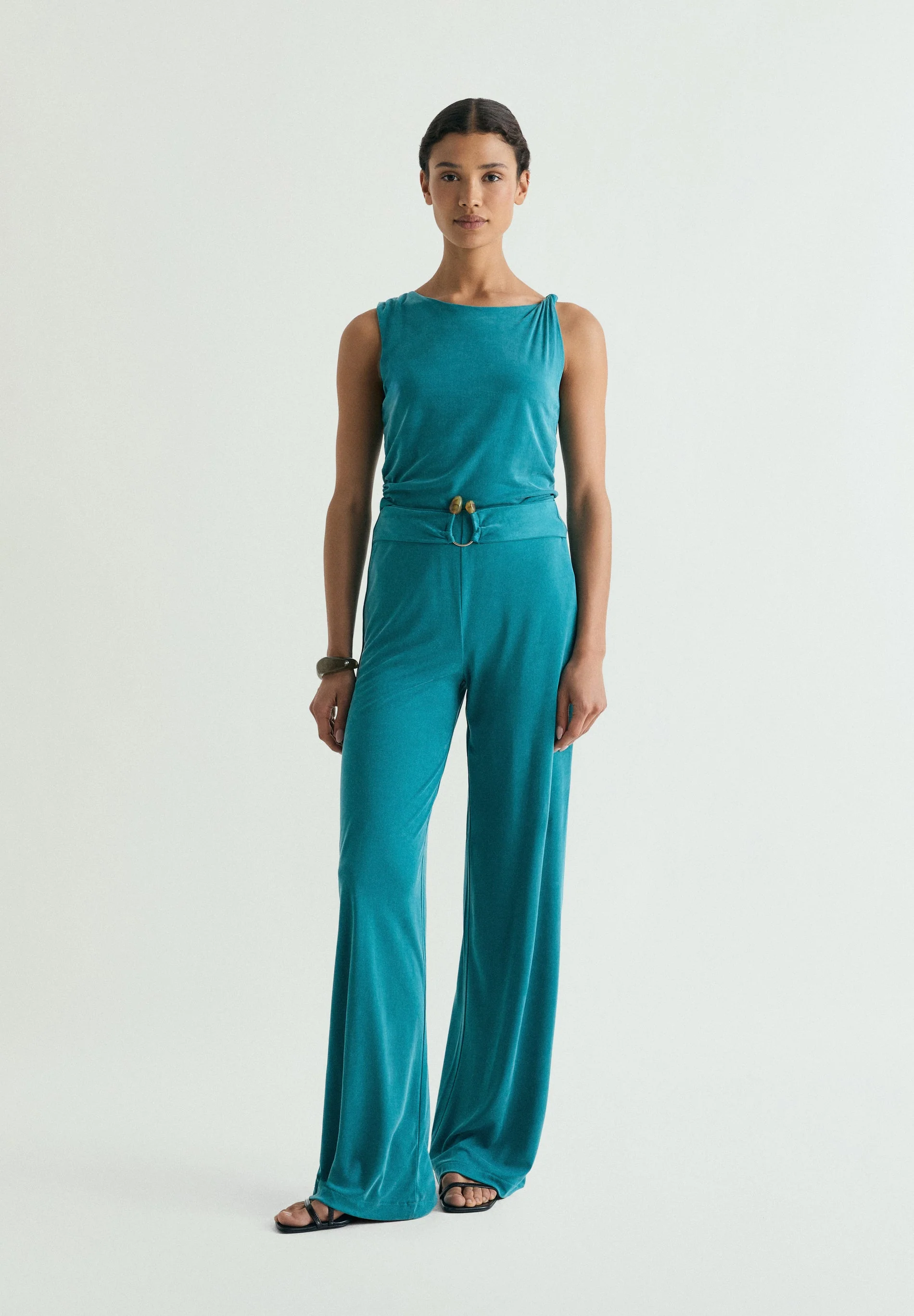 ASYMMETRIC DRAPED T-SHIRT - Image 2