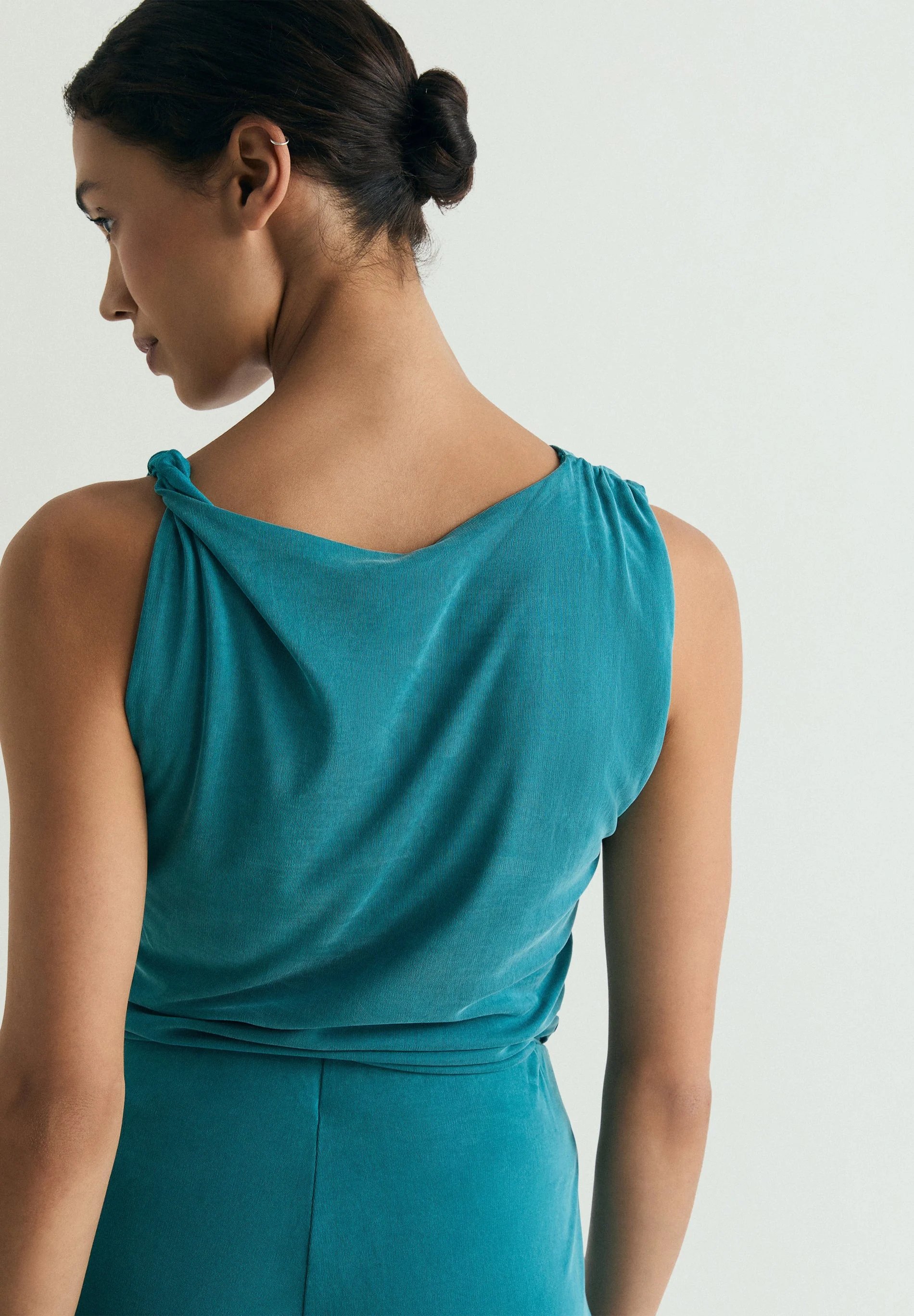 ASYMMETRIC DRAPED T-SHIRT - Image 3