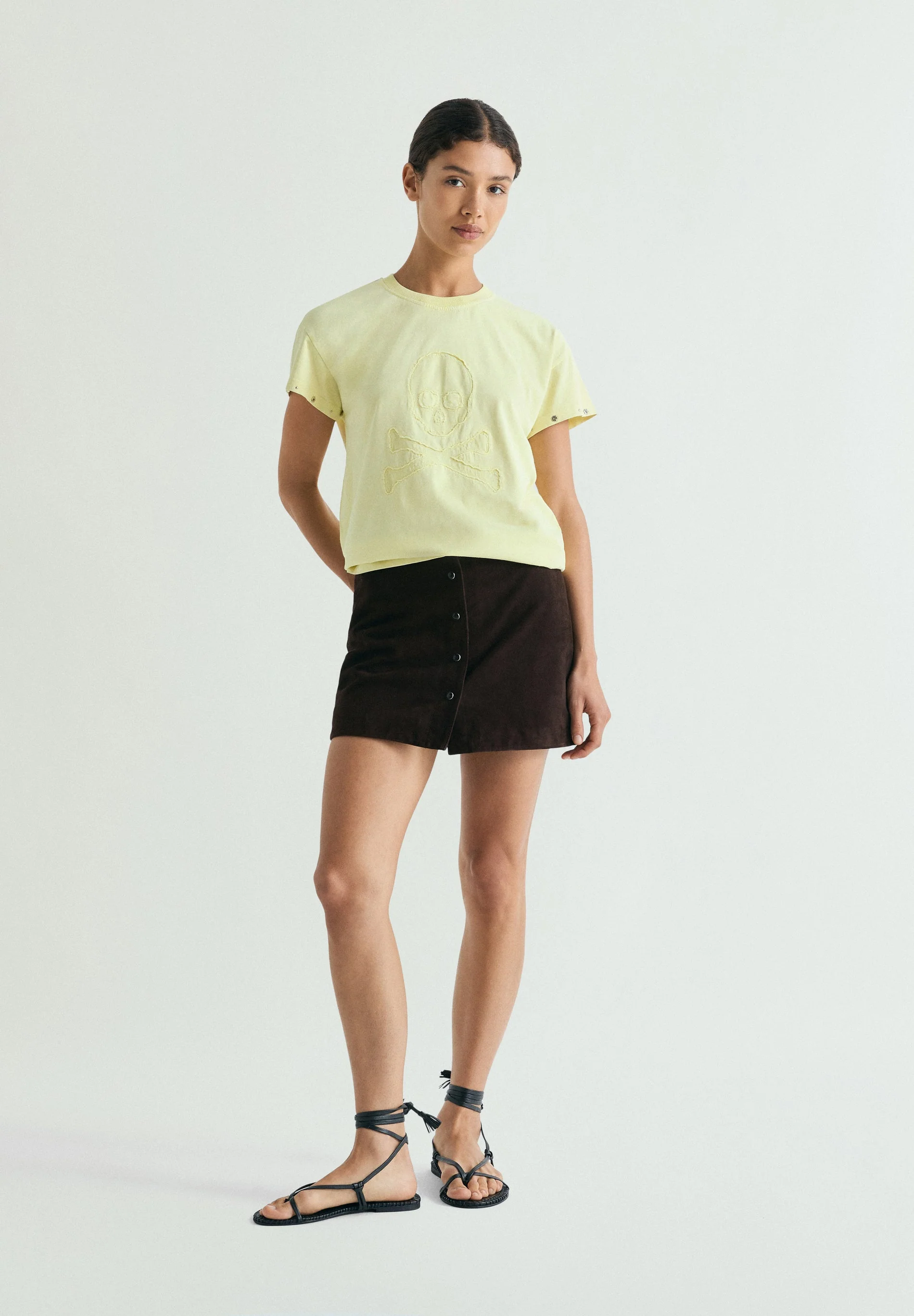 SKULL T-SHIRT WITH STUDS - Image 2