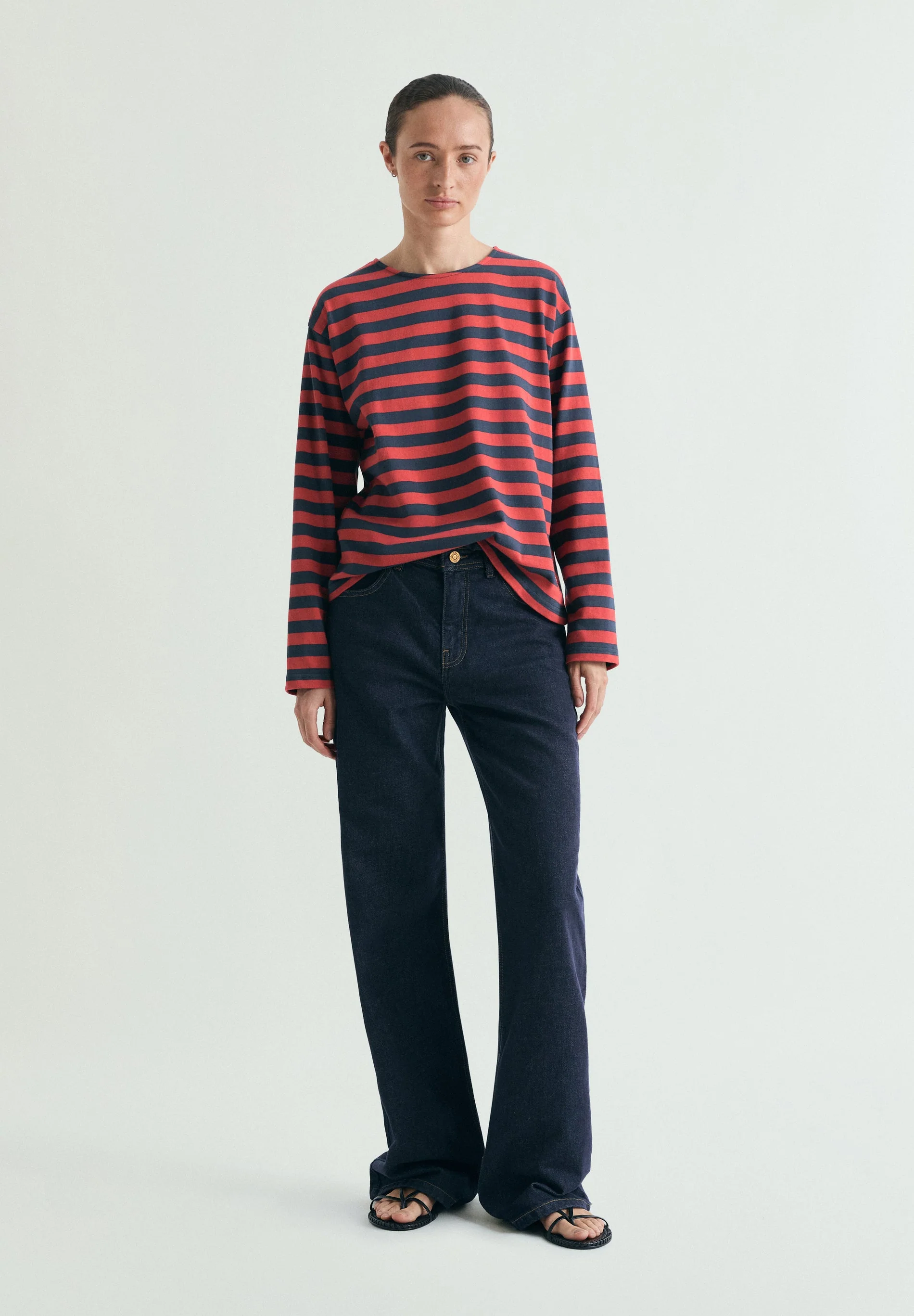 STRIPED T-SHIRT WITH PATCH - Image 2