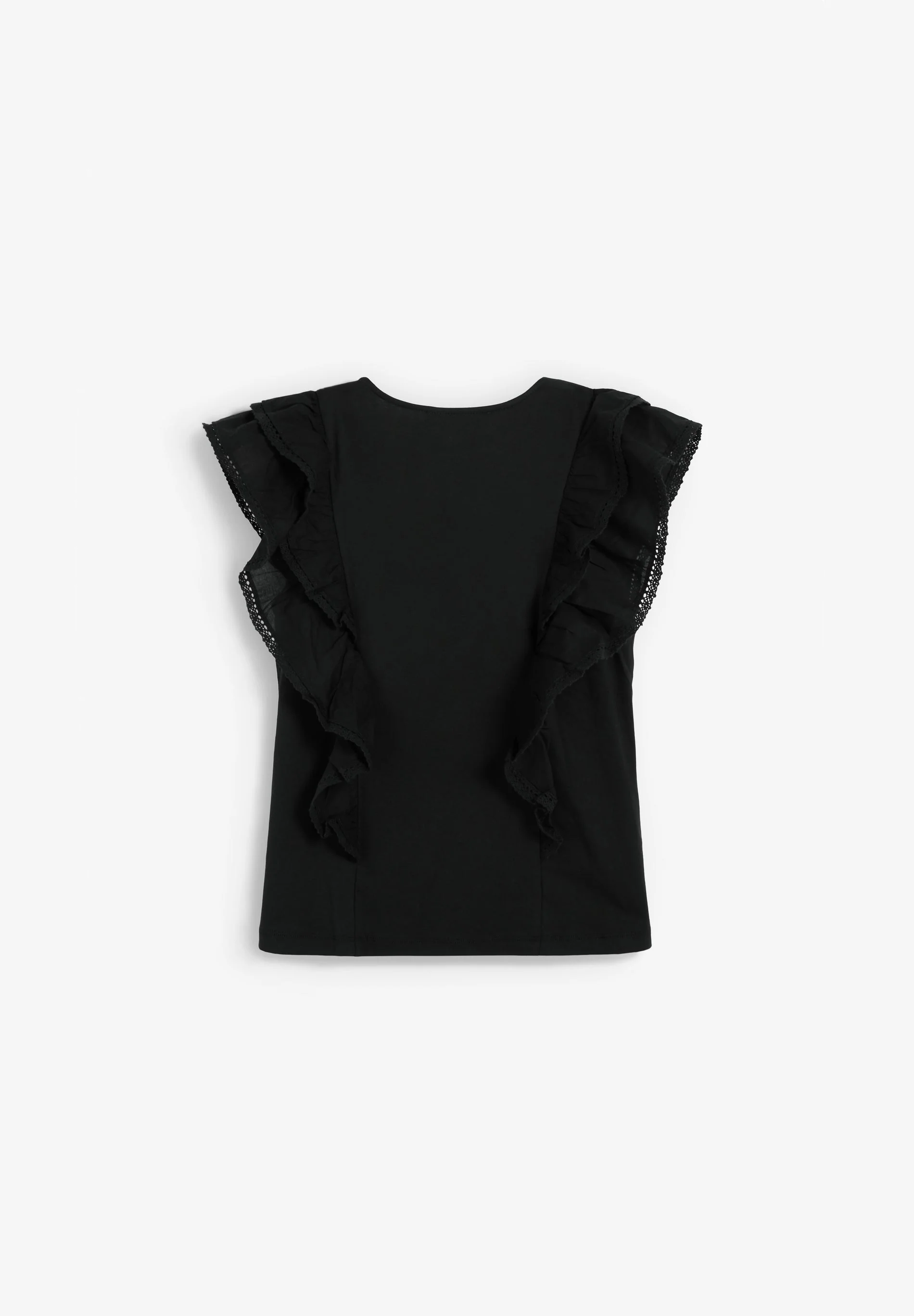 COTTON RUFFLES T-SHIRT - Image 2