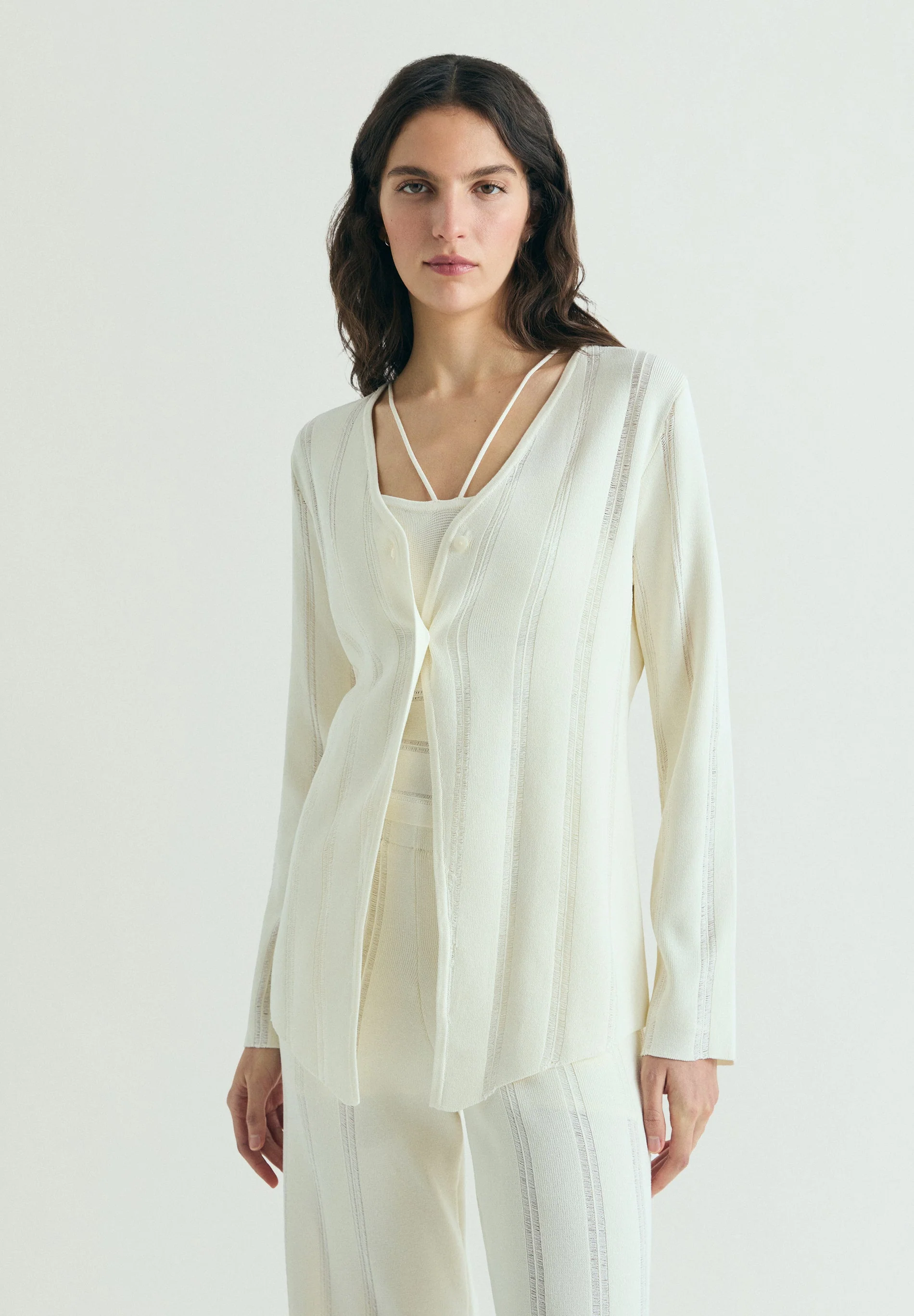 BIAS-CUT KNIT CARDIGAN - Image 3