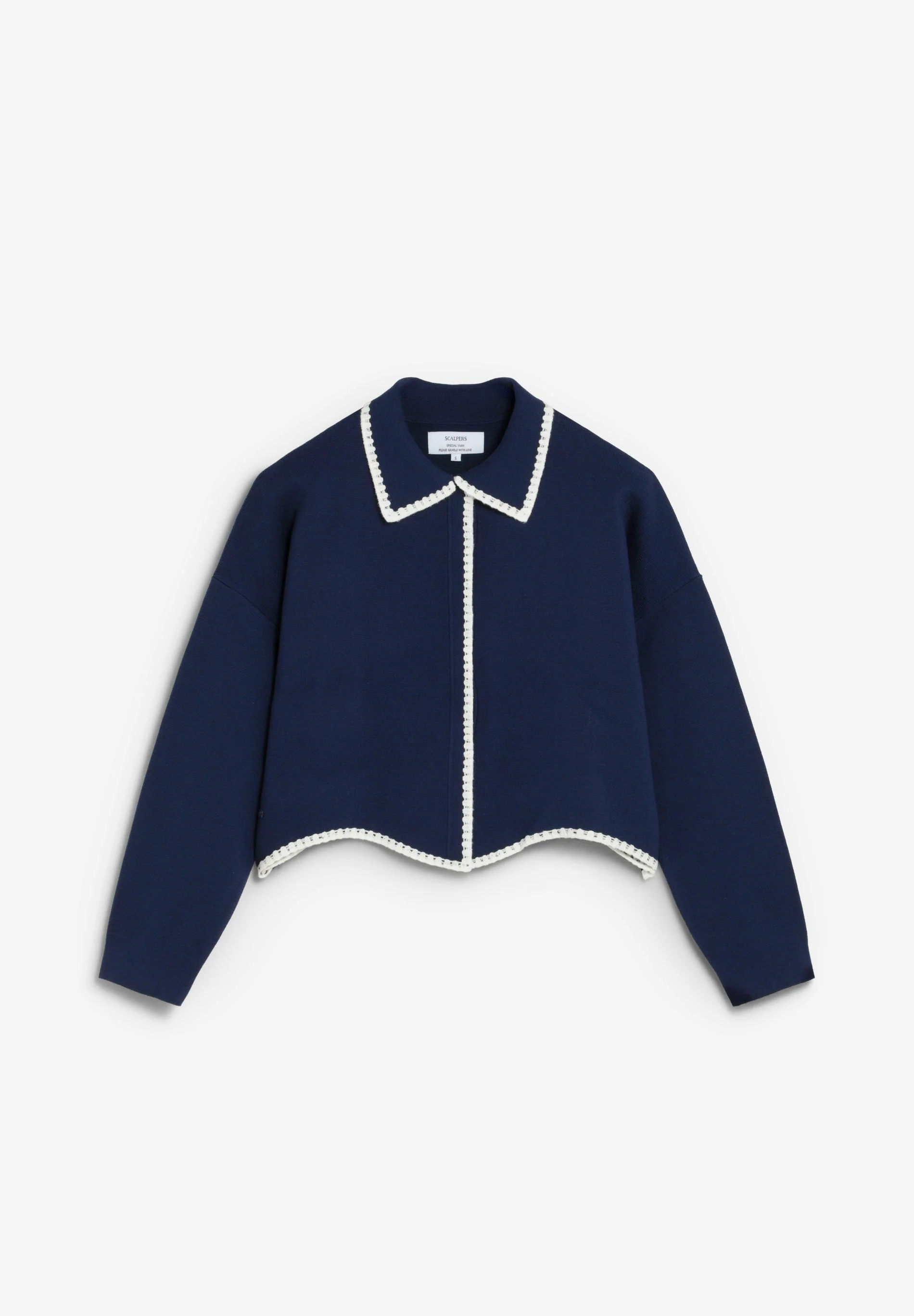 CONTRAST FINE KNIT CARDIGAN - Image 6