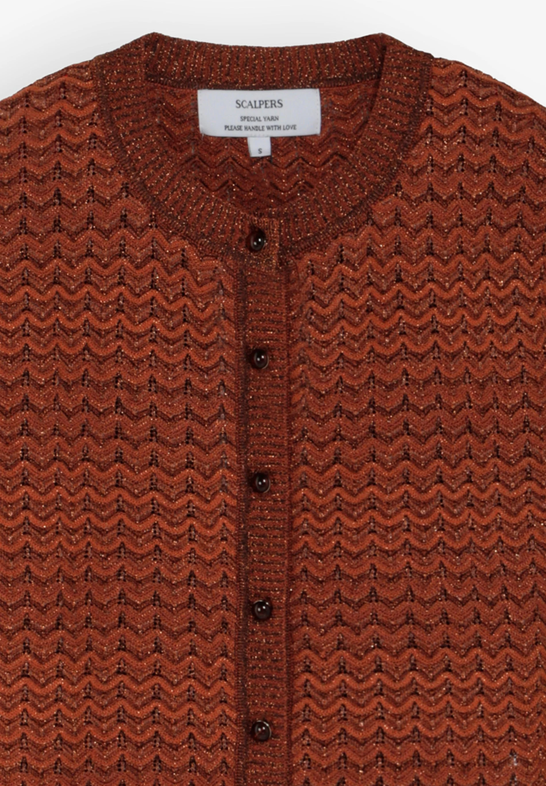 METALLIC KNIT CARDIGAN - Image 3