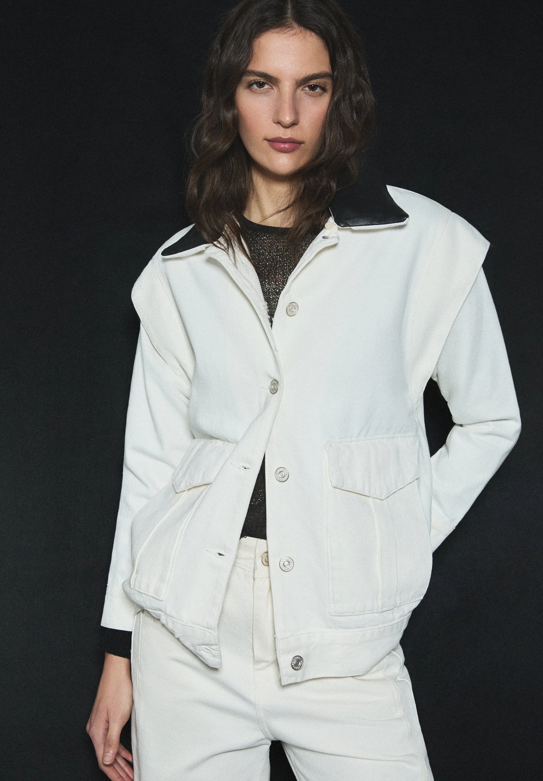 CONTRAST DENIM JACKET - Image 7