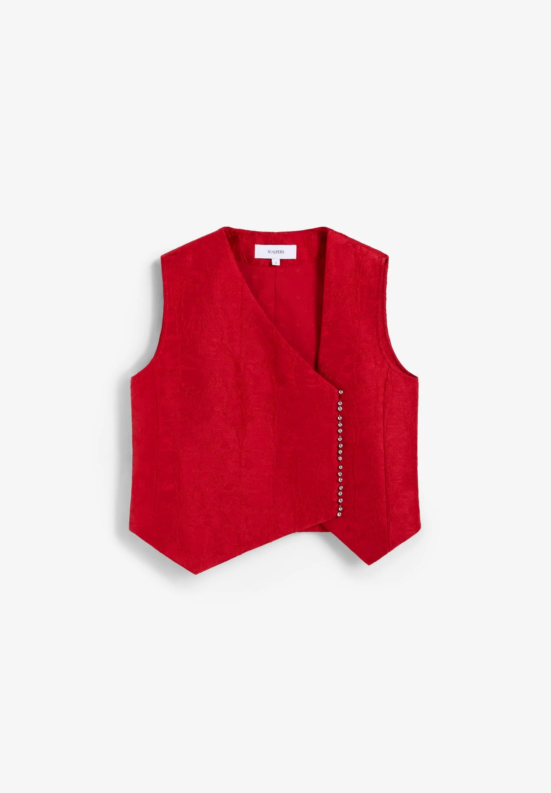 ASYMMETRIC BROCADE WAISTCOAT - Image 5