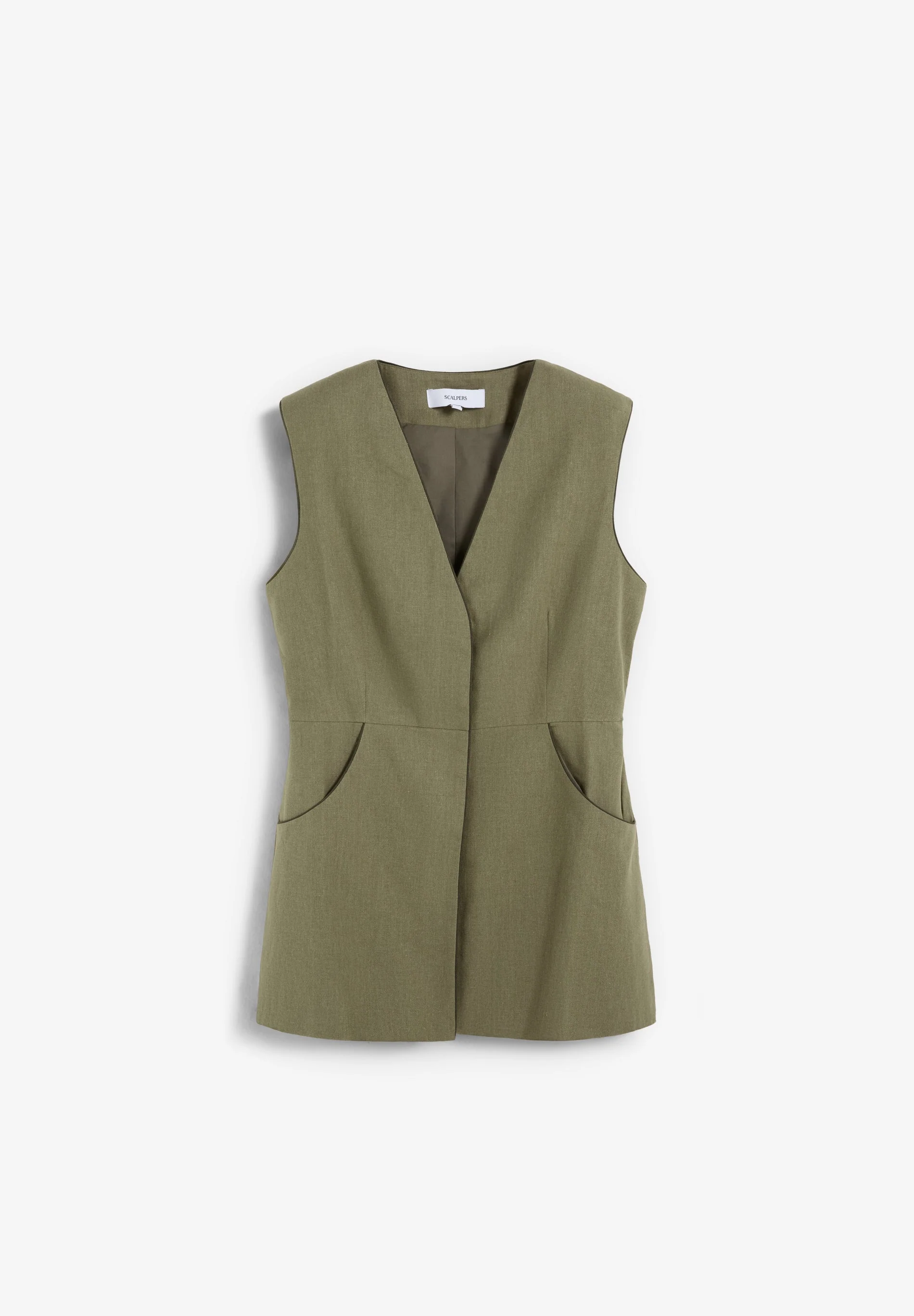 WAISTCOAT WITH CONTRAST SEAMS - Image 4