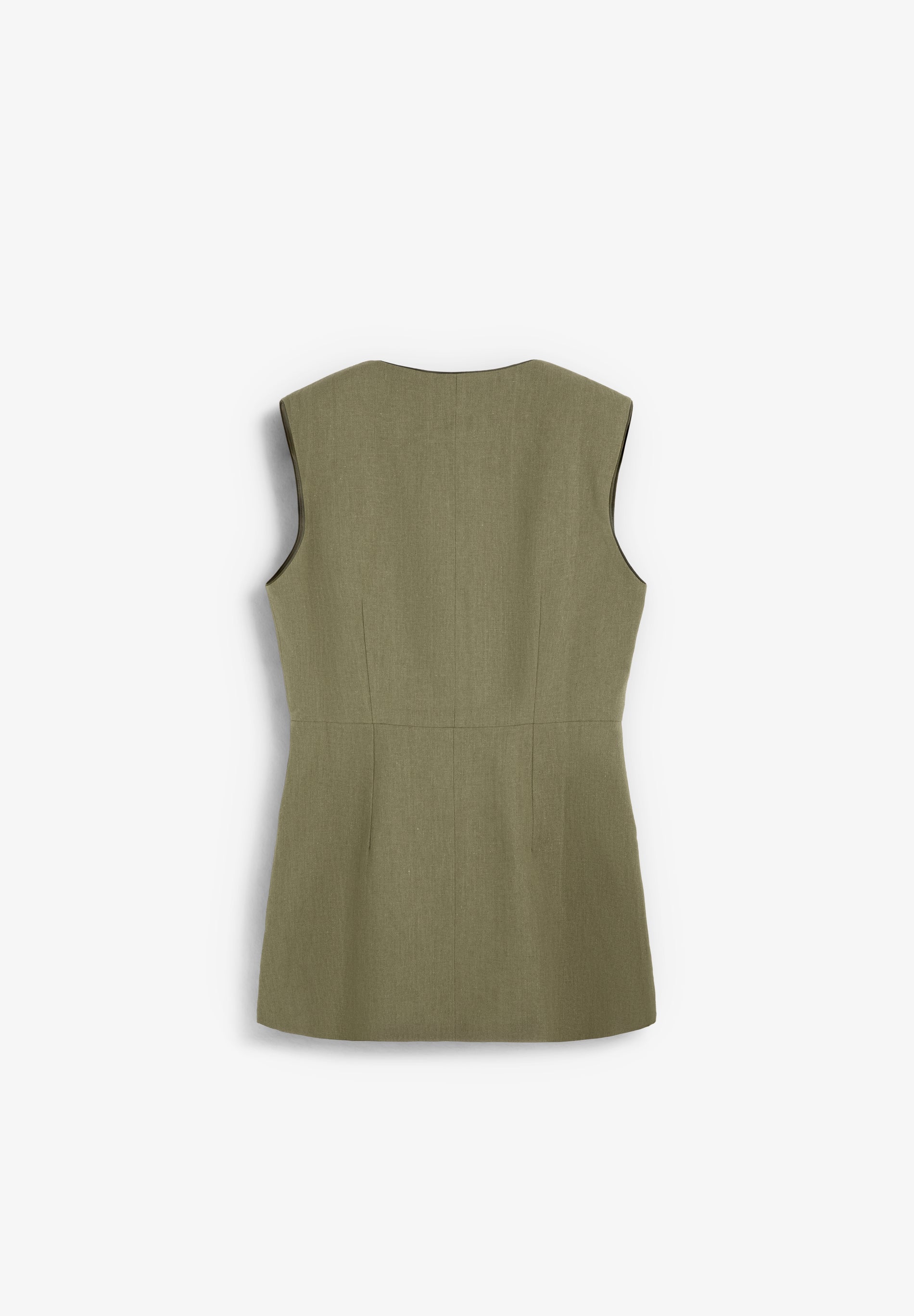WAISTCOAT WITH CONTRAST SEAMS - Image 5
