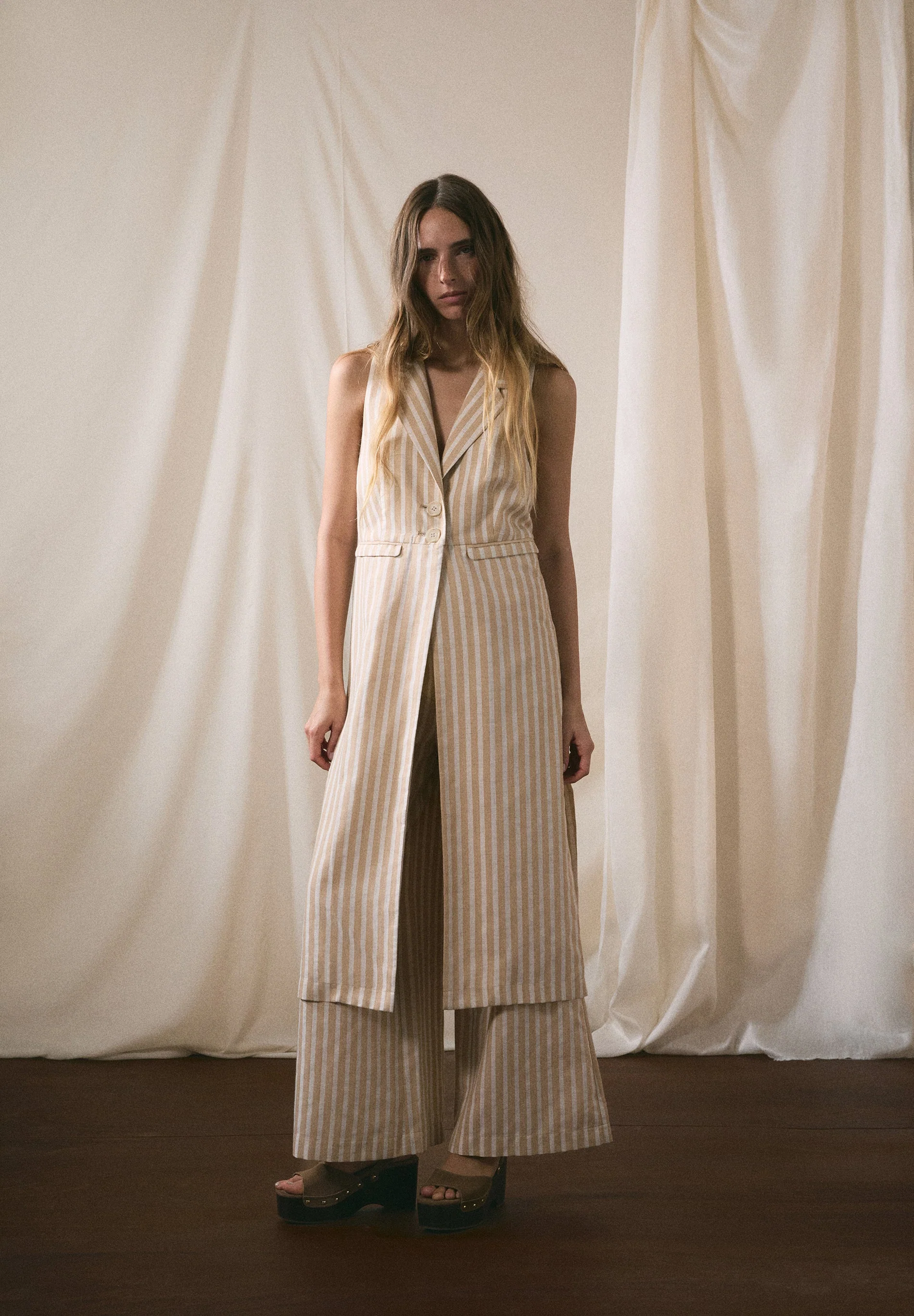 LONG STRIPED WAISTCOAT - Image 6