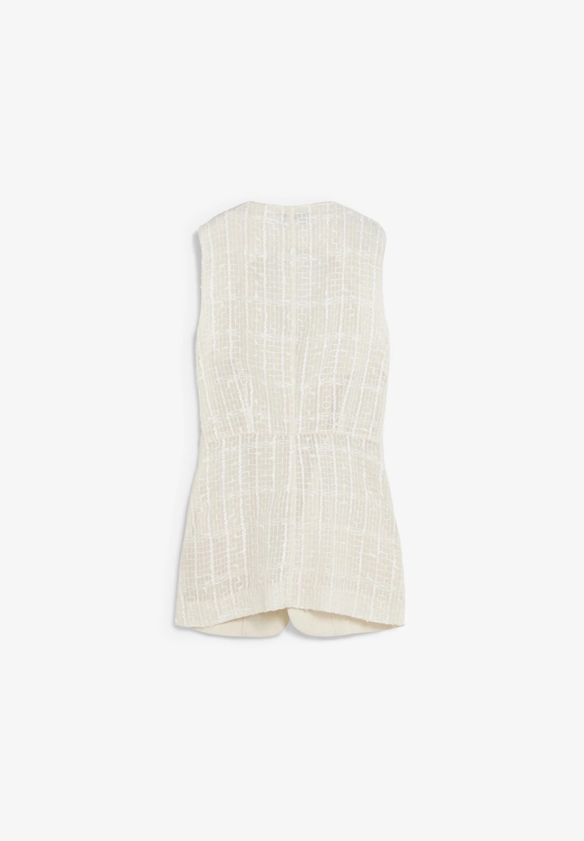 TEXTURED LINEN WAISTCOAT - Image 5