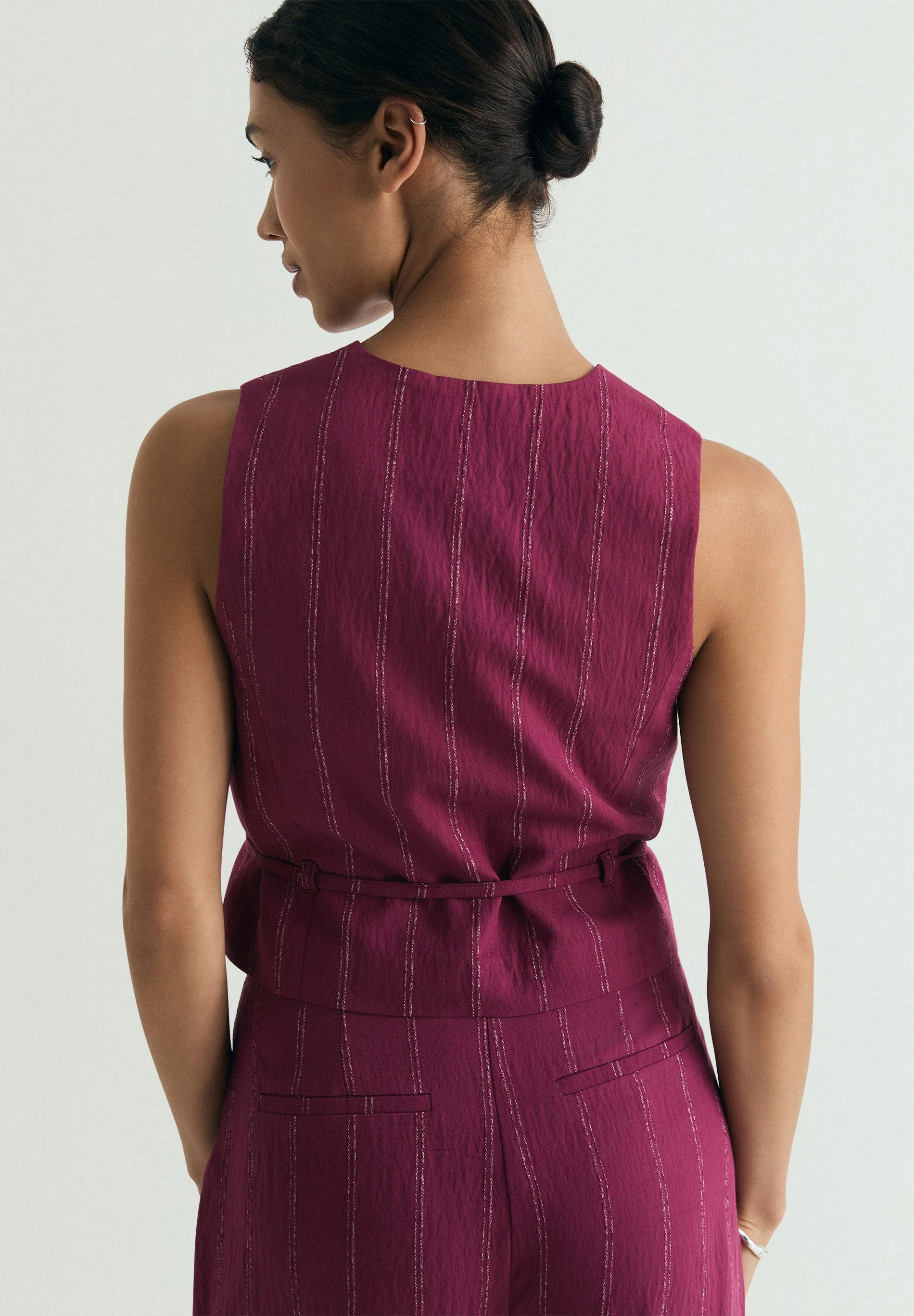 LONG DOUBLE-BREASTED WAISTCOAT - Image 3