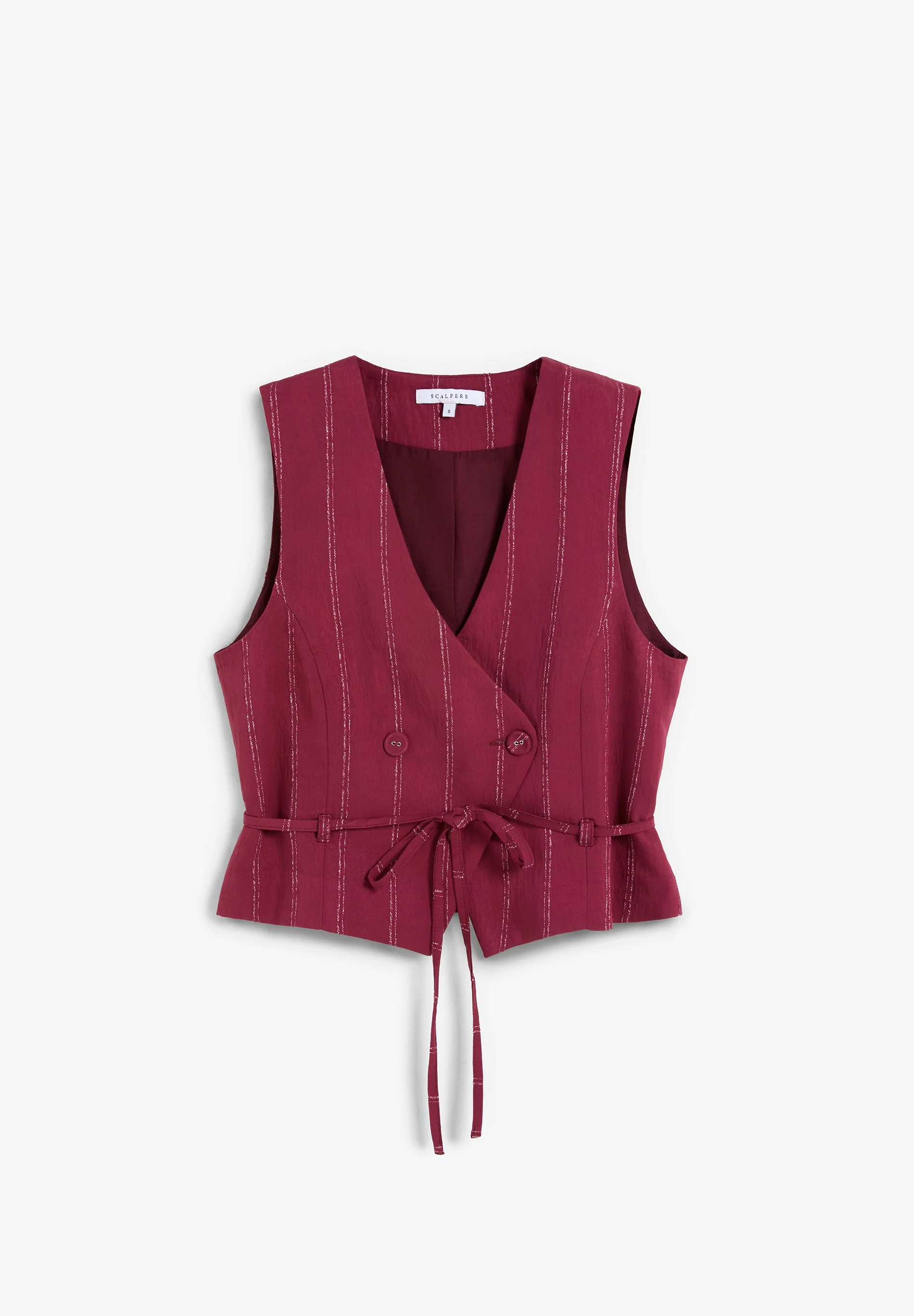 LONG DOUBLE-BREASTED WAISTCOAT - Image 4