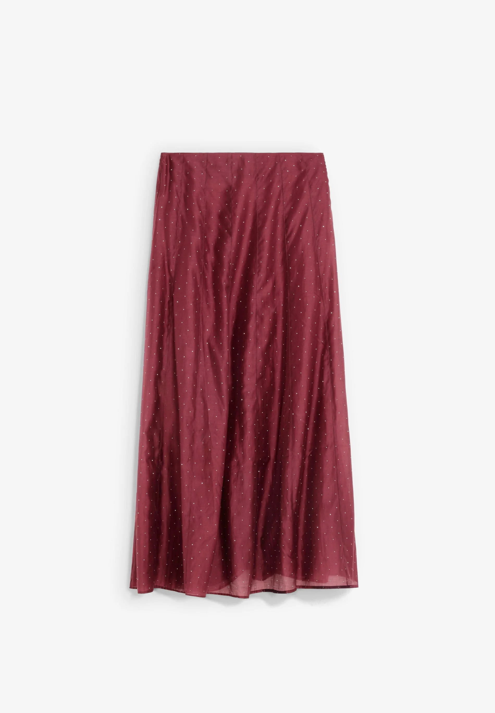 SATIN SKIRT WITH RHINESTONES - Image 4