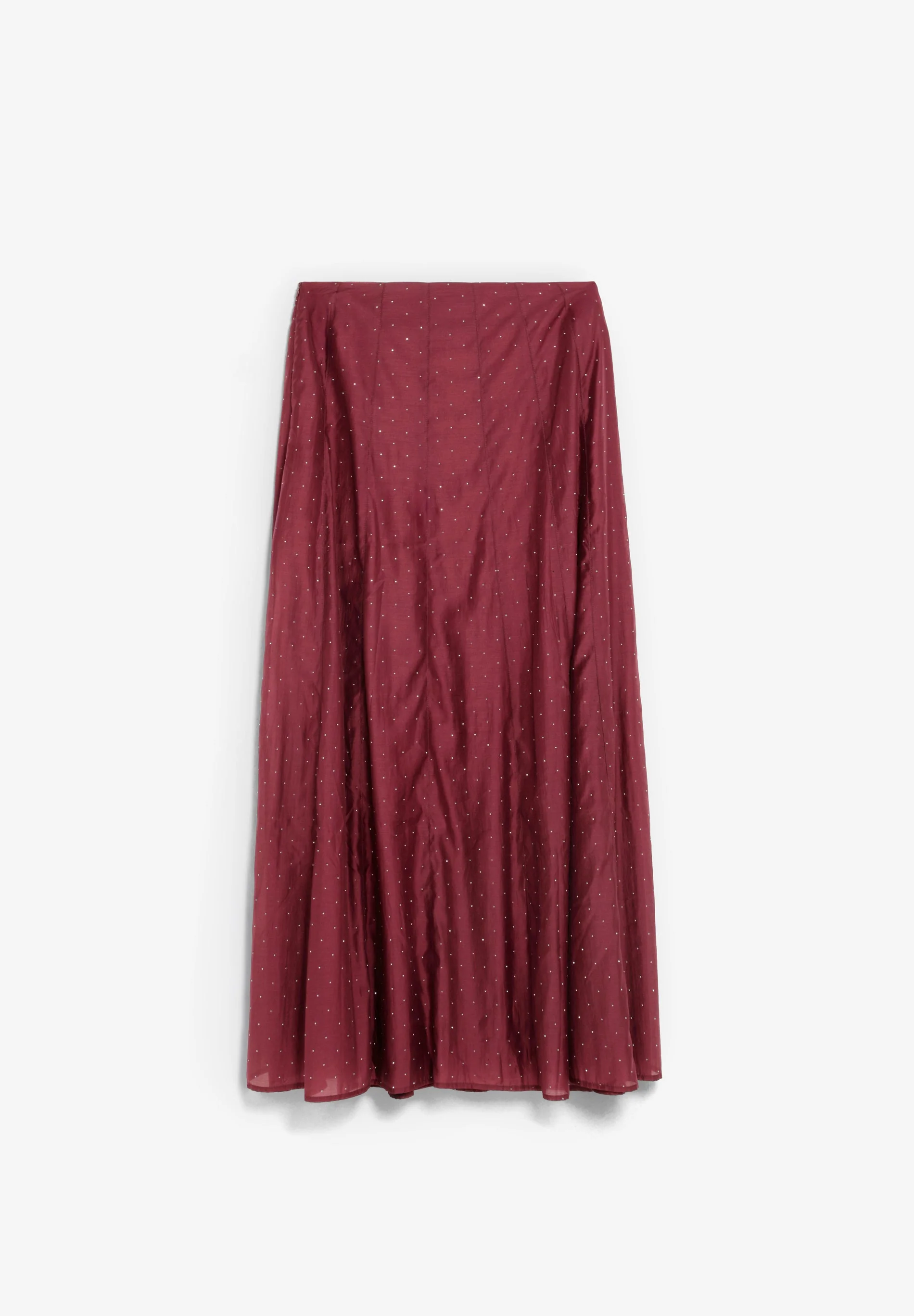 SATIN SKIRT WITH RHINESTONES - Image 5