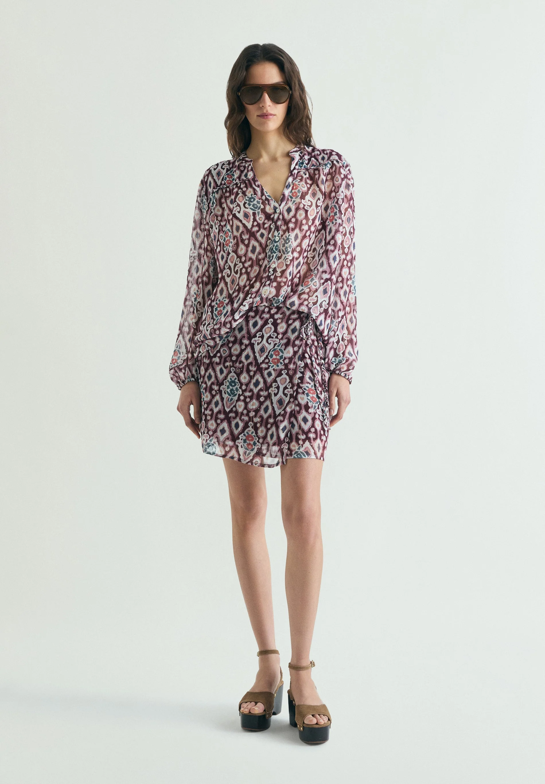 PRINTED MINI SKIRT