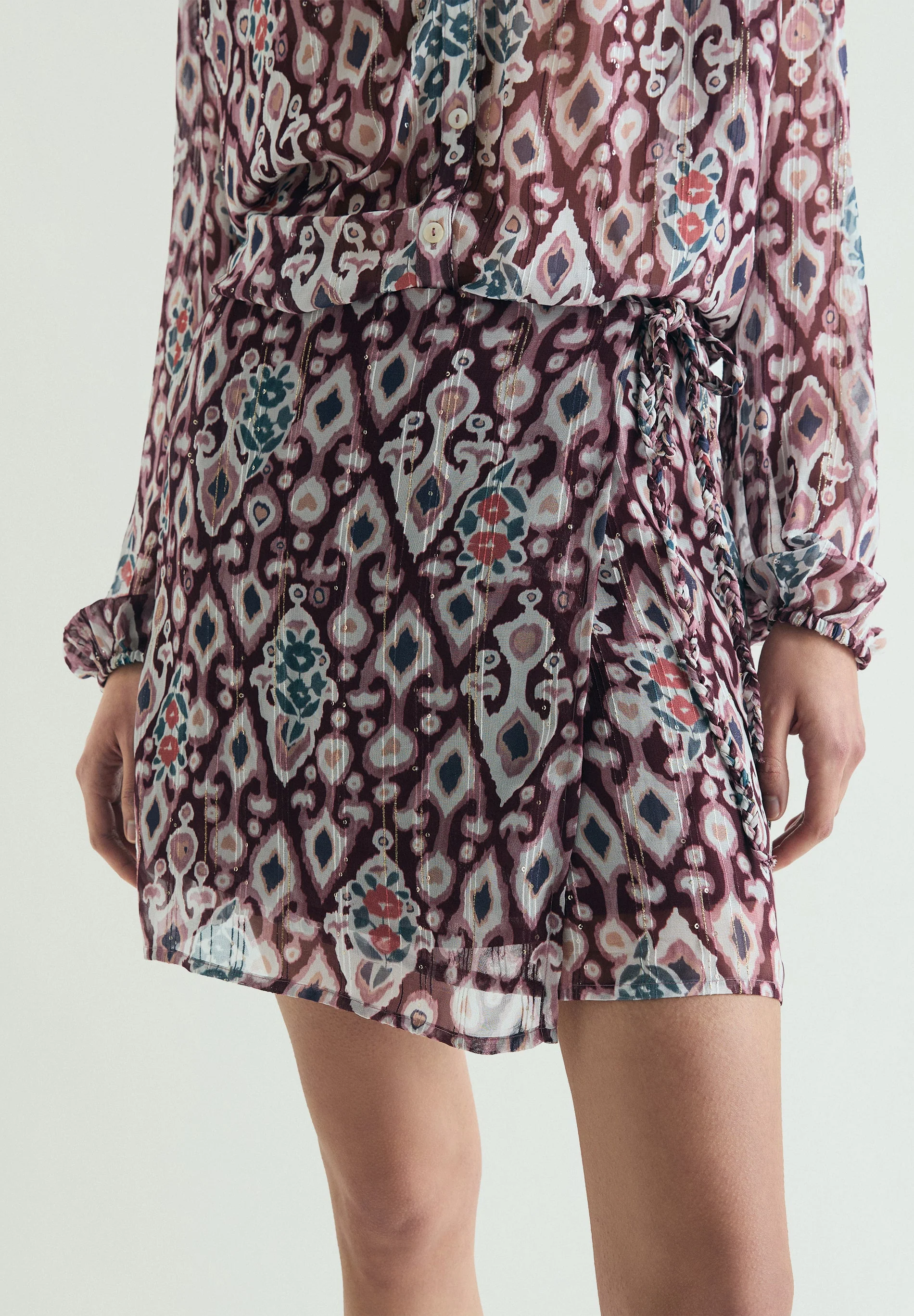 PRINTED MINI SKIRT - Image 2
