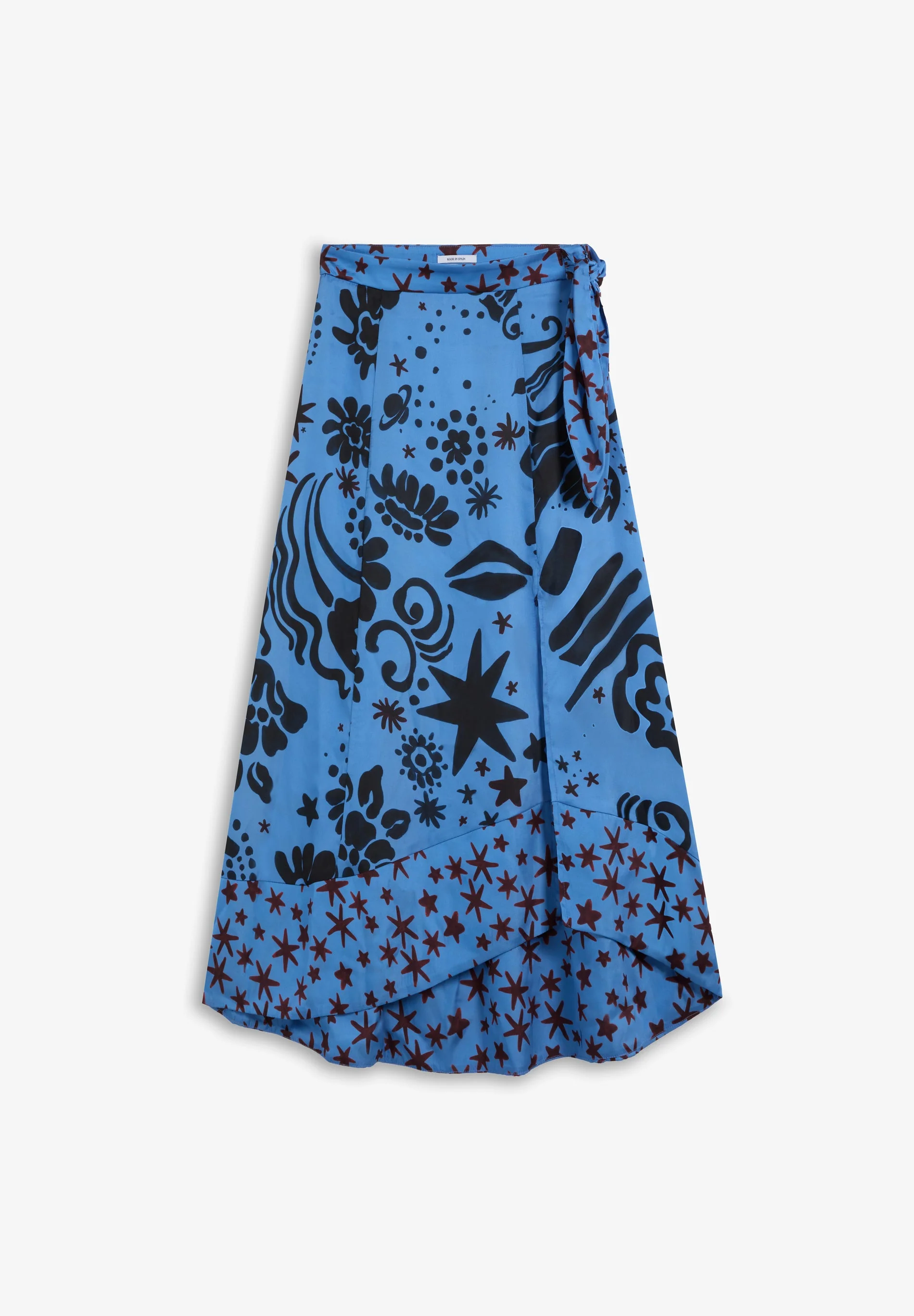 CONTRAST PRINT SKIRT - Image 5