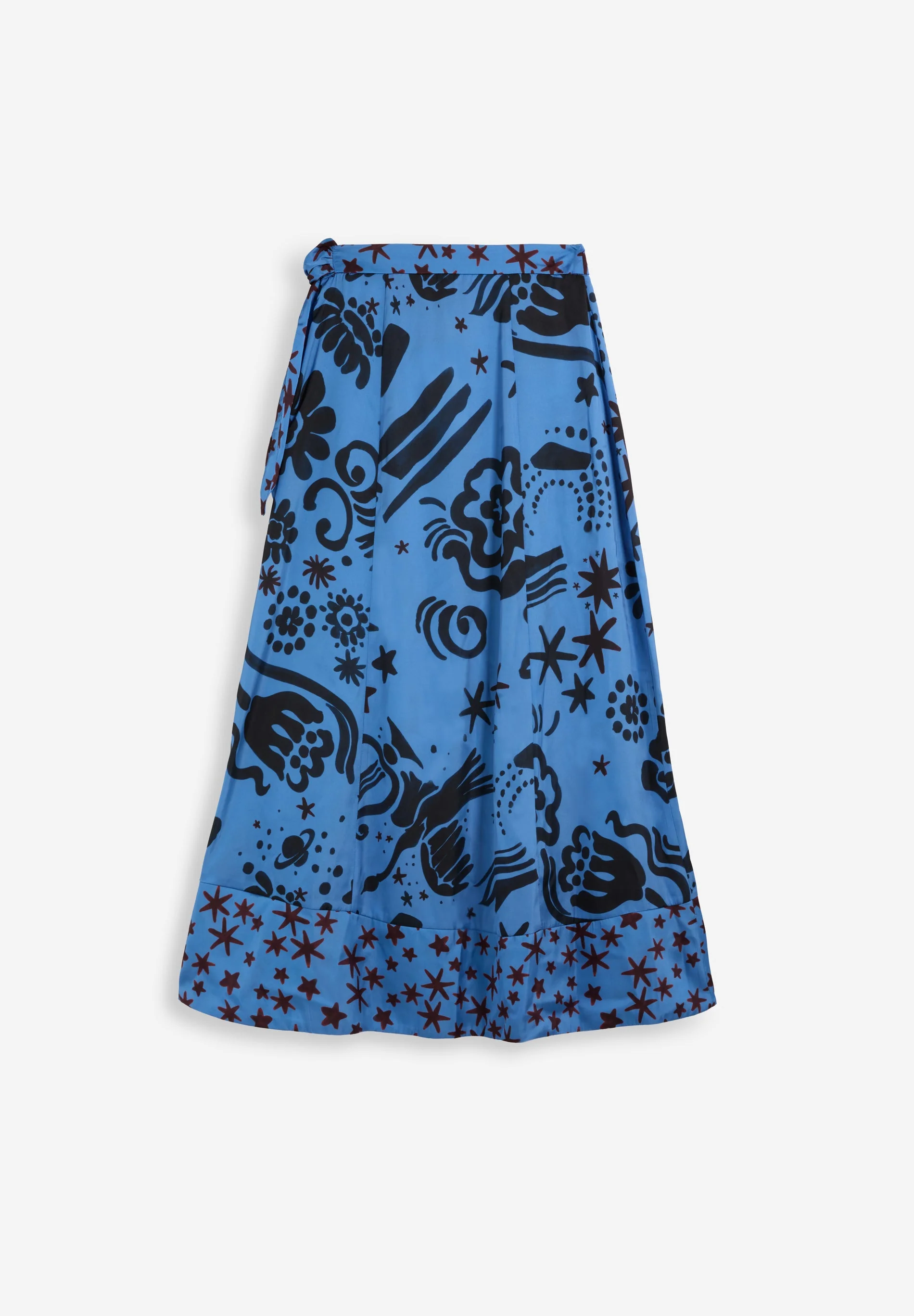 CONTRAST PRINT SKIRT - Image 6