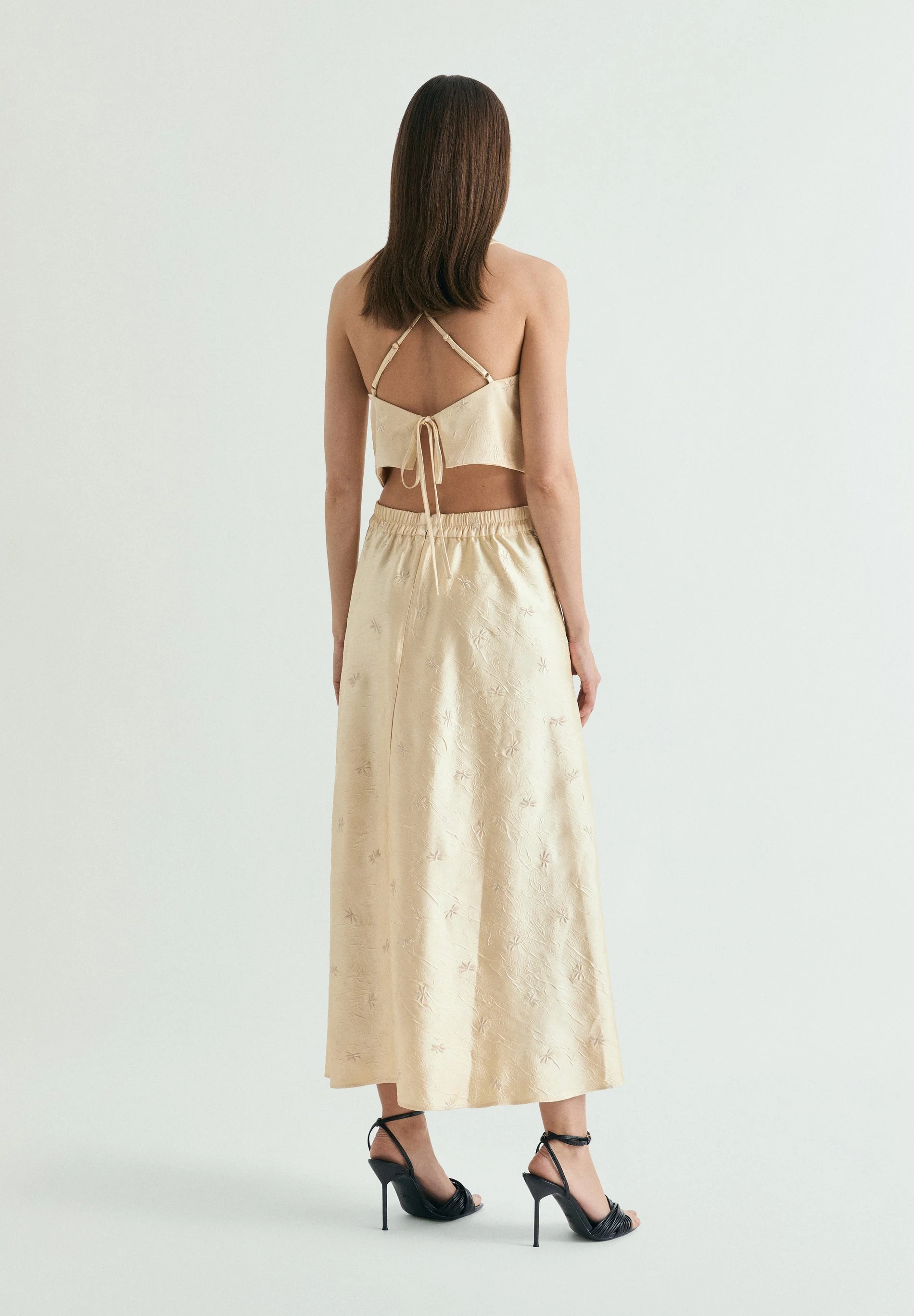 EMBROIDERED MIDI SKIRT - Image 3