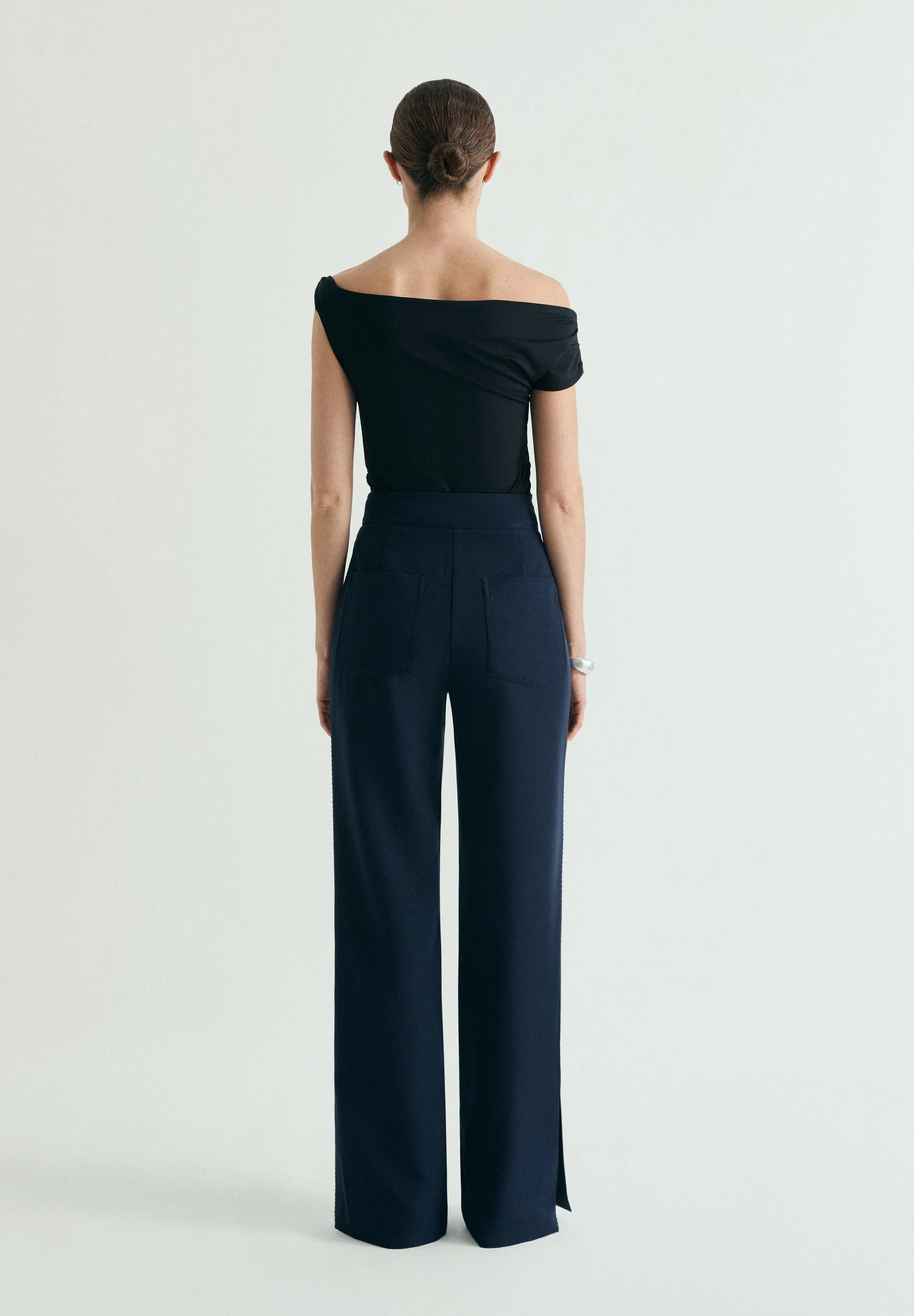 TROUSERS WITH TOPSTITCHING DETAIL - Image 3