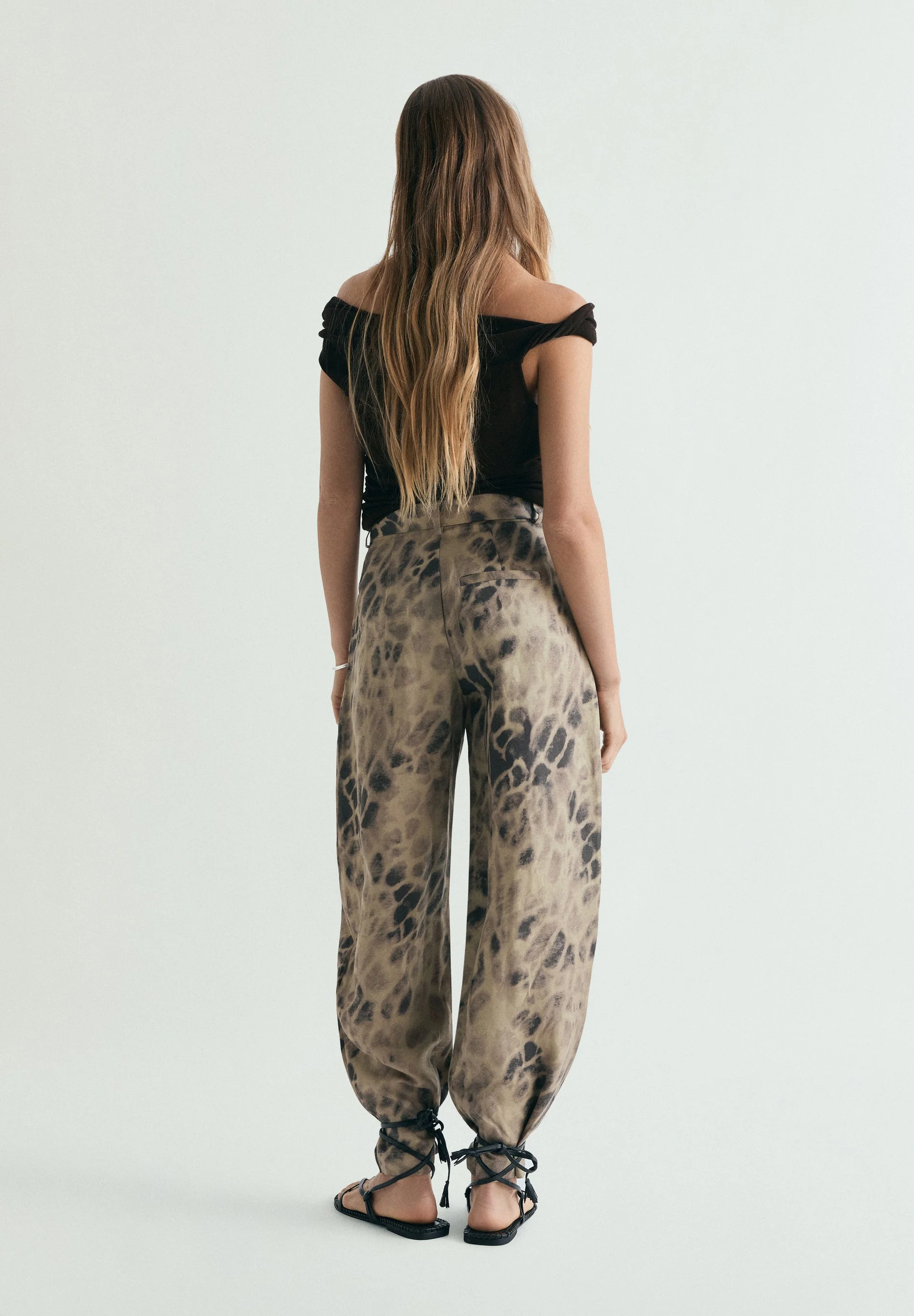 LINEN BALLOON TROUSERS - Image 3