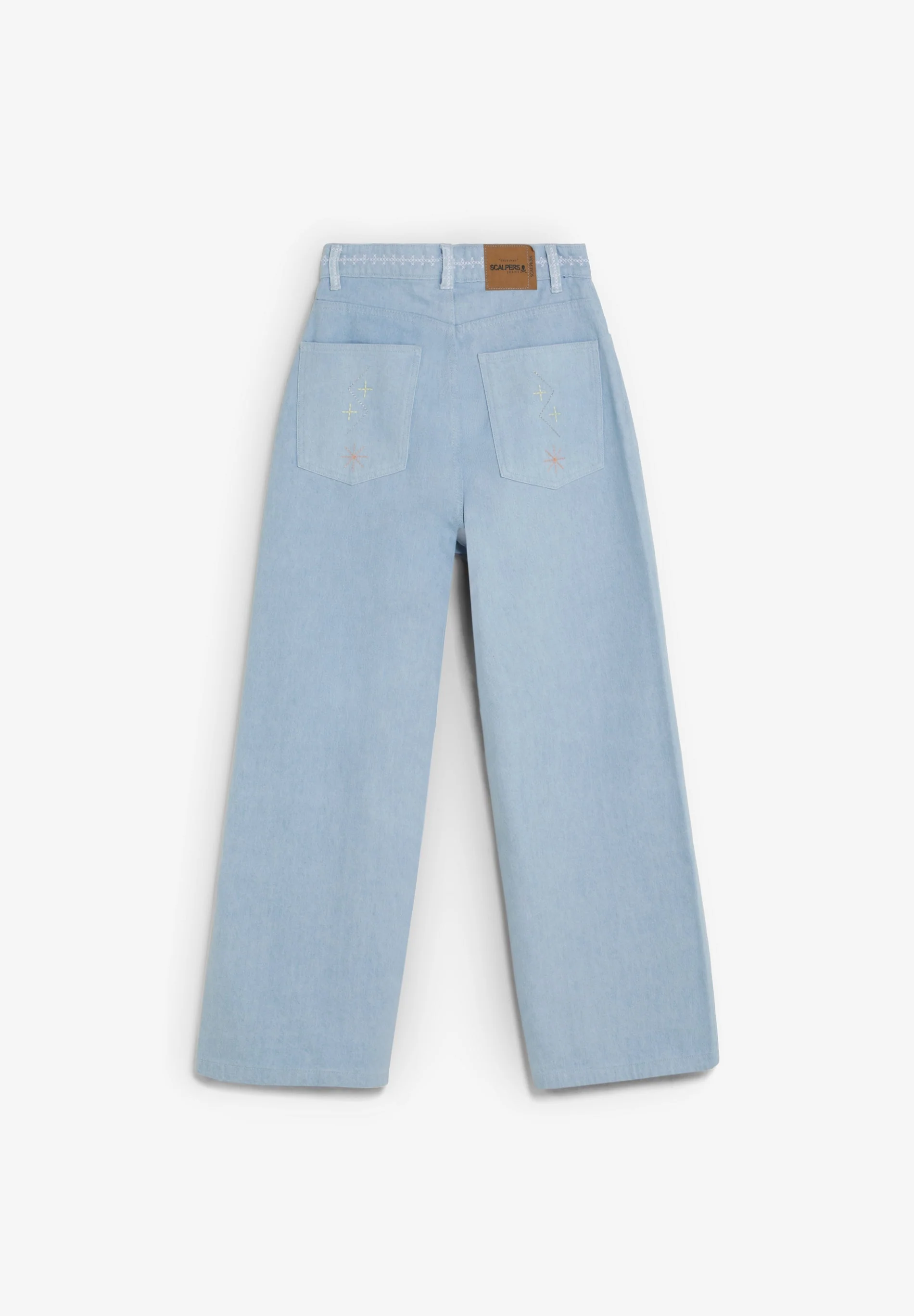 EMBROIDERED WIDE LEG JEANS - Image 5