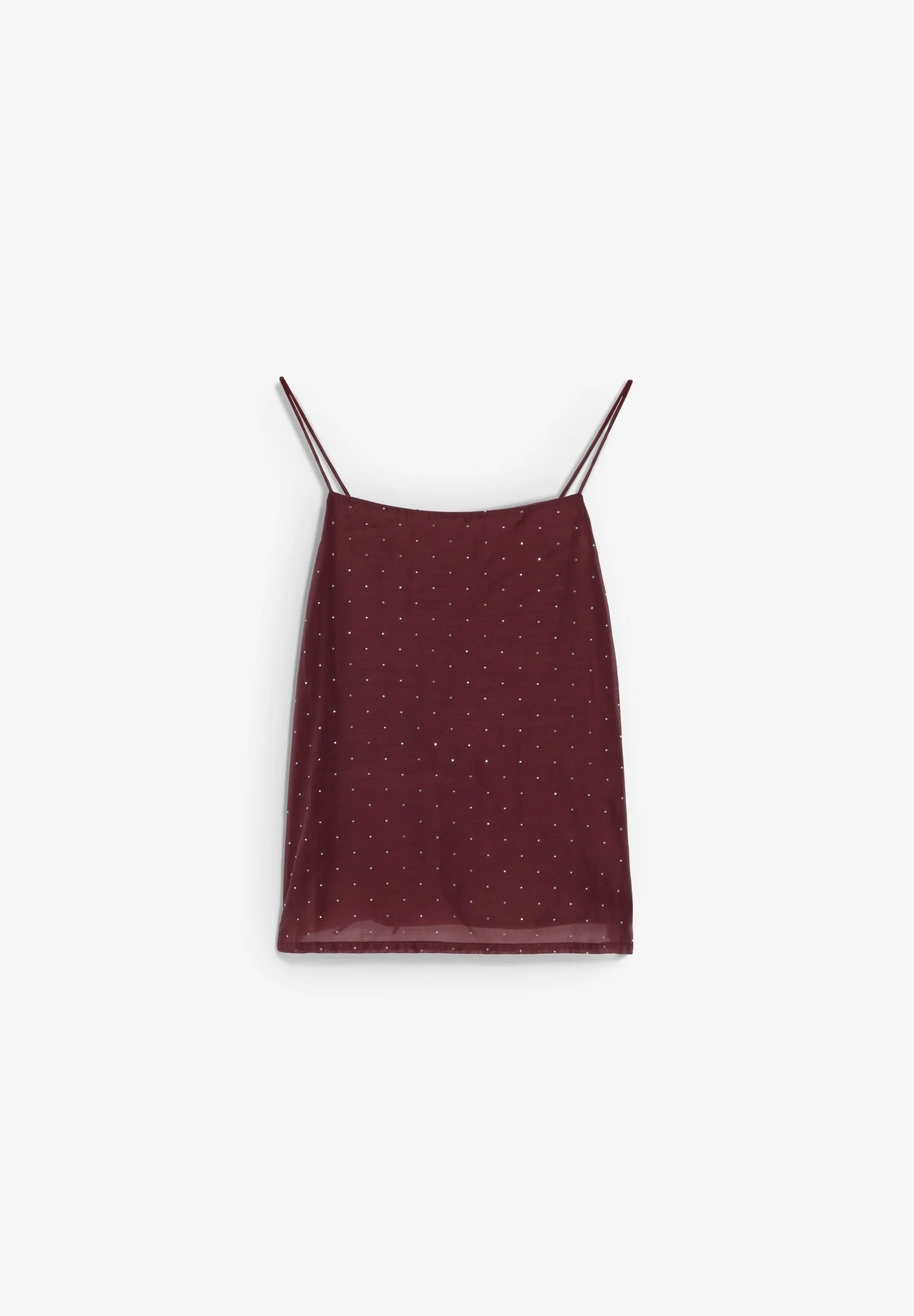 SATIN TOP WITH RHINESTONES - Image 4