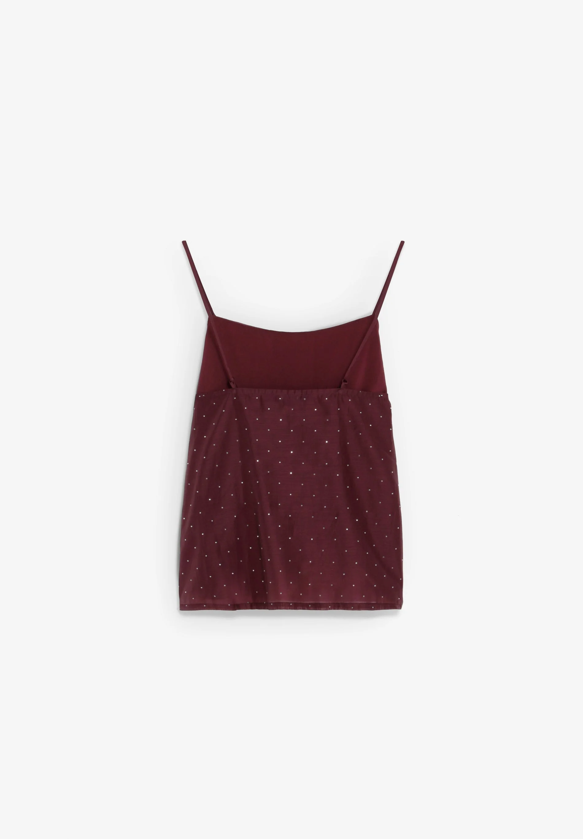 SATIN TOP WITH RHINESTONES - Image 5