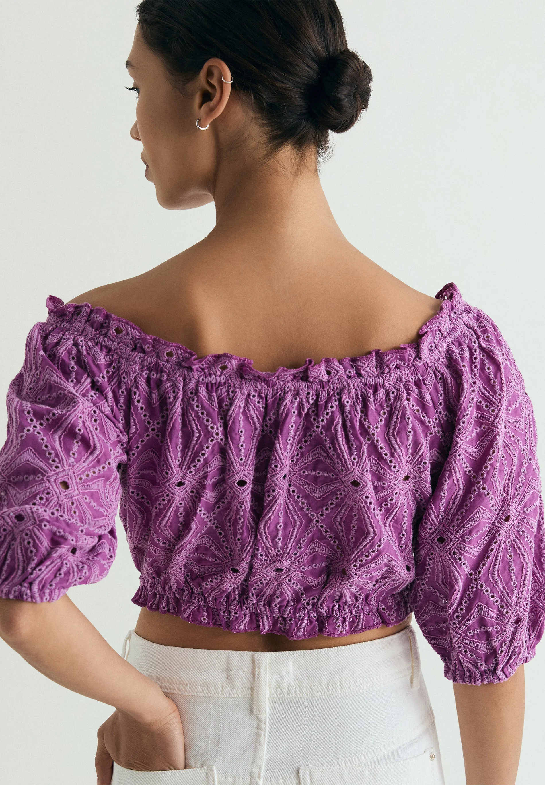 OPENWORK BOAT NECK TOP - Image 4