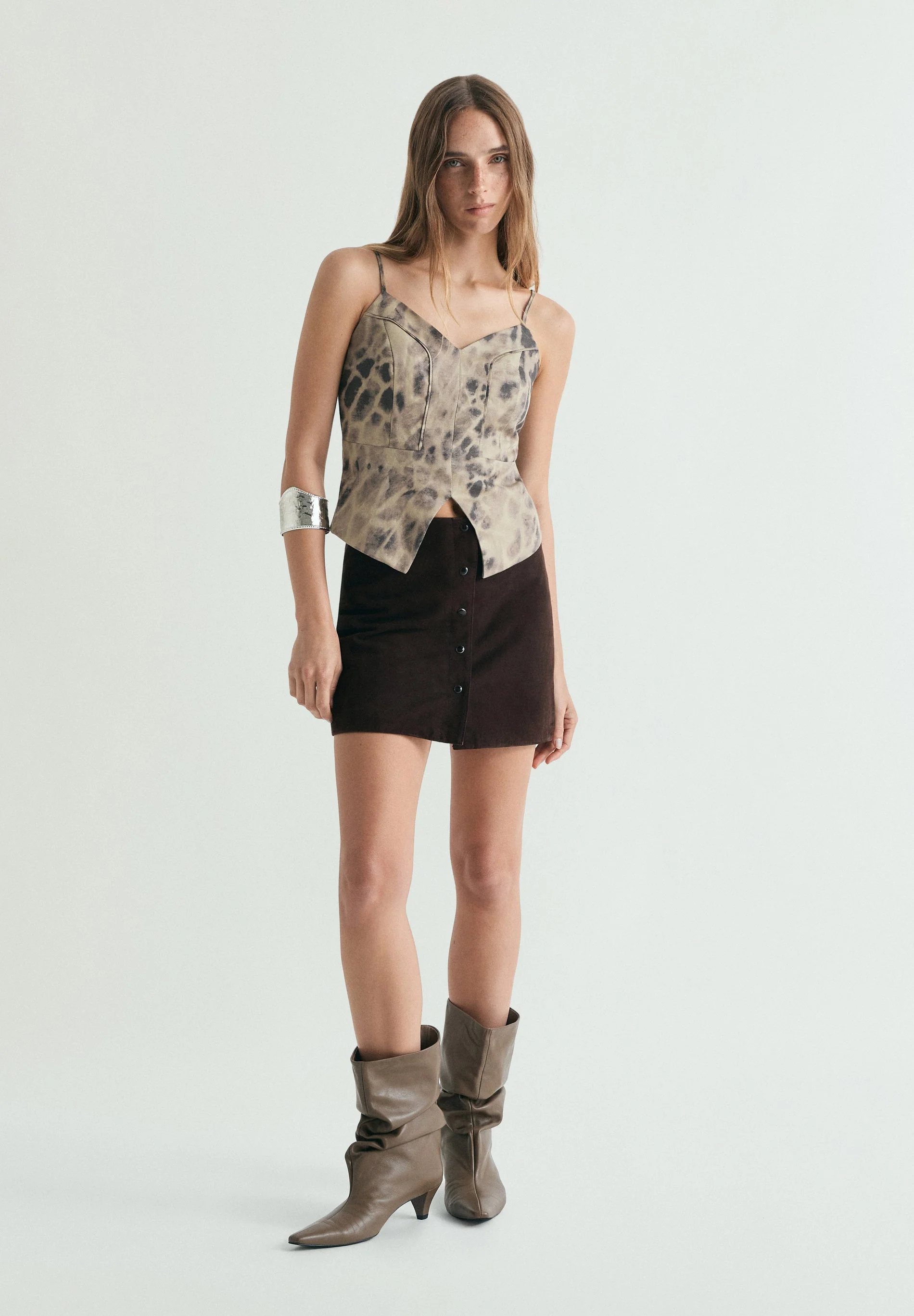 PRINTED LINEN TOP - Image 2