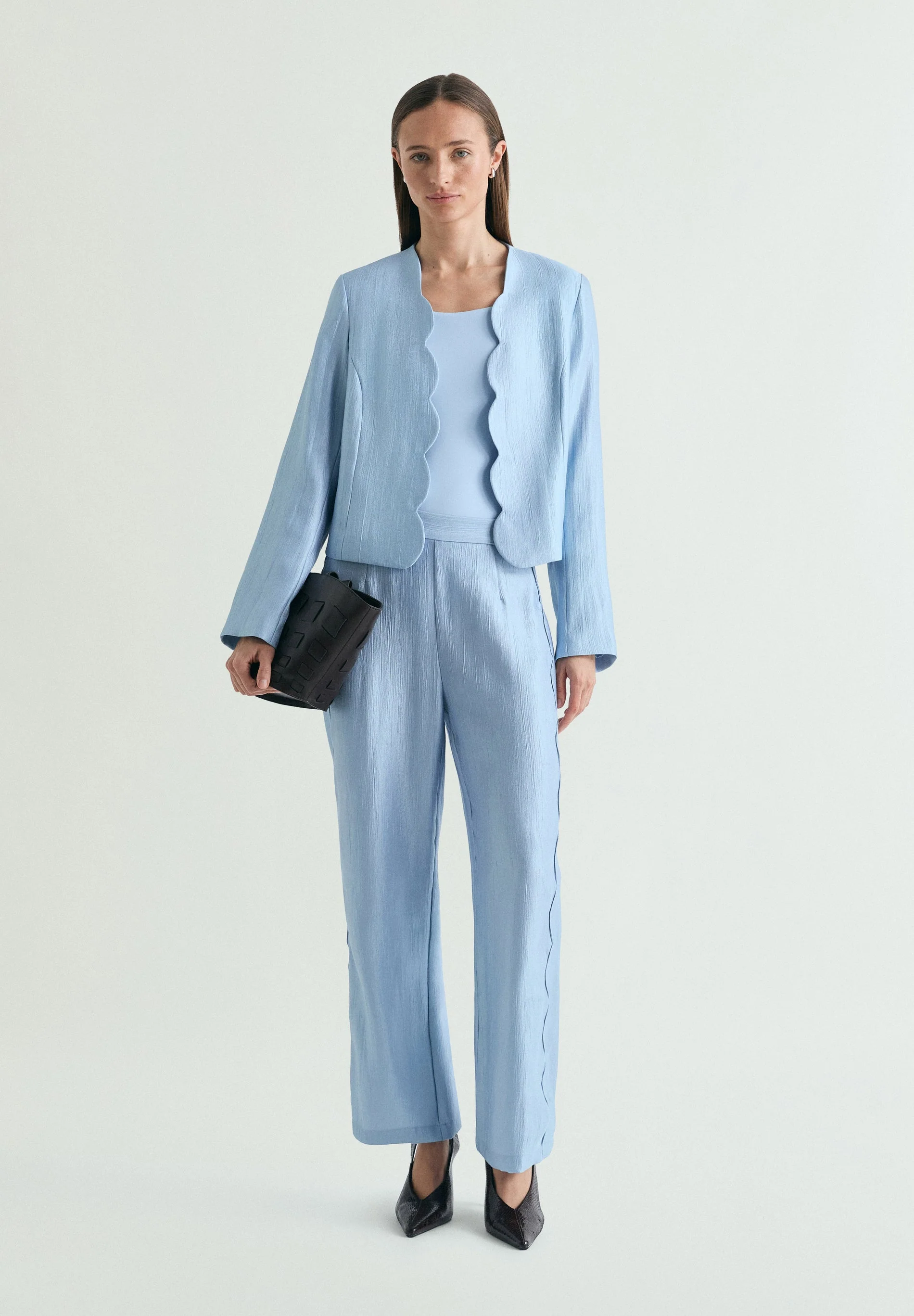 CROPPED JACQUARD BLAZER - Image 2