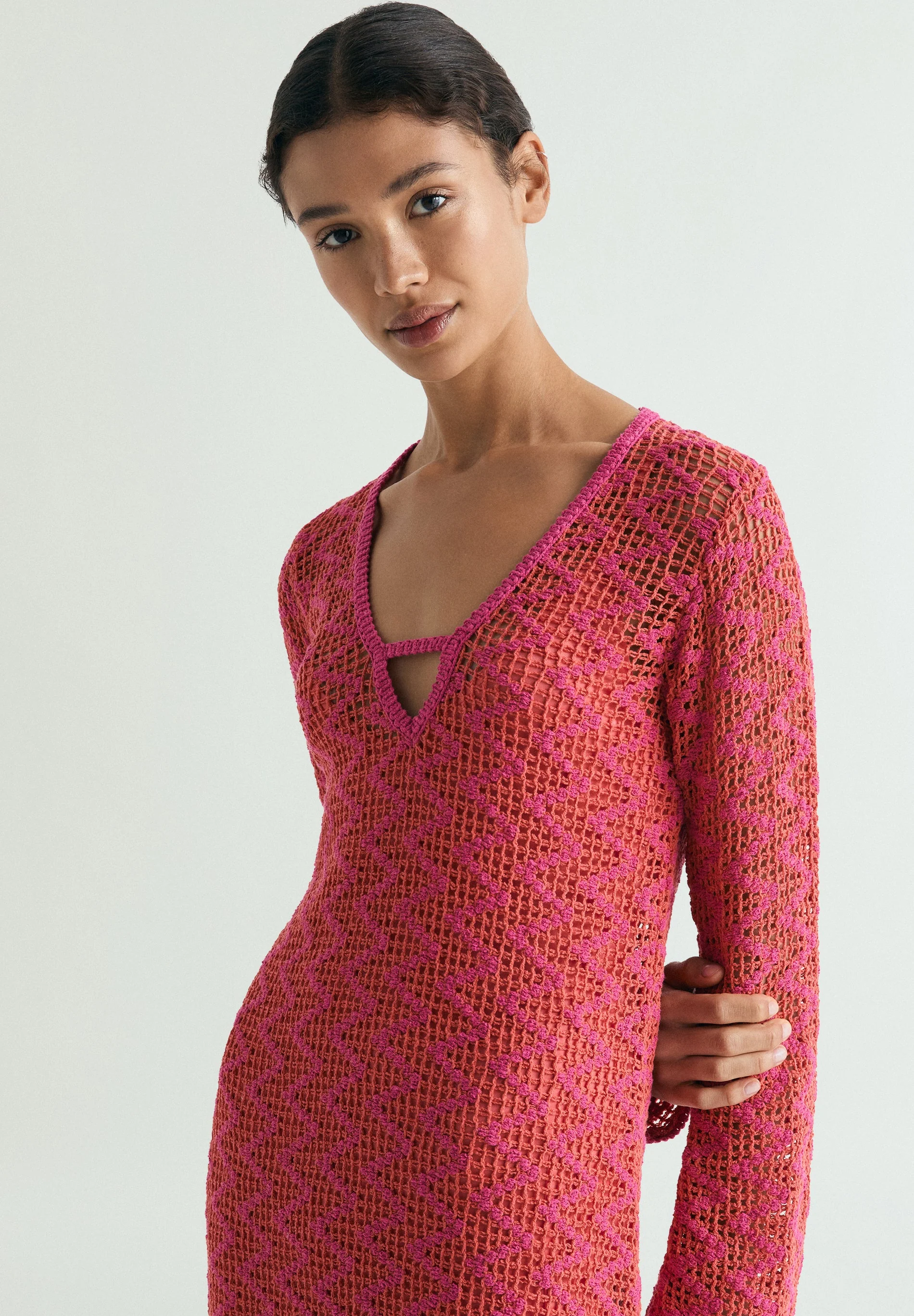 CROCHET MIDI DRESS - Image 2