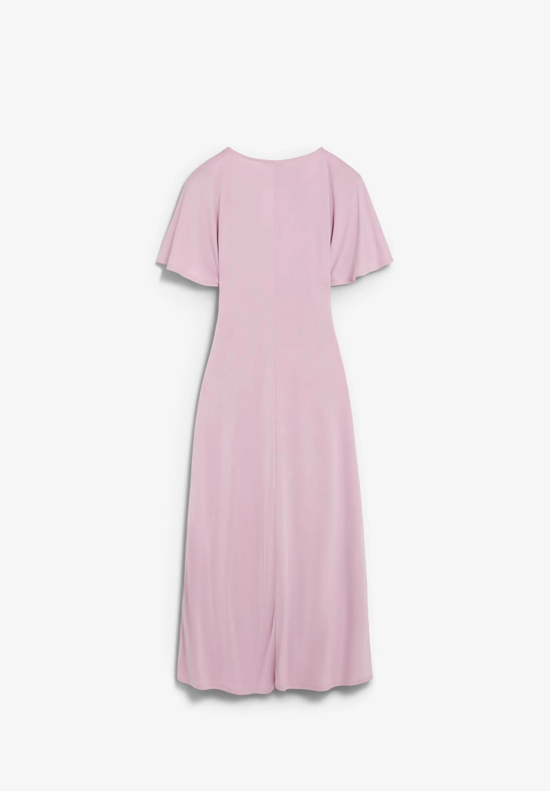 GATHERED CUPRO DRESS - Image 7