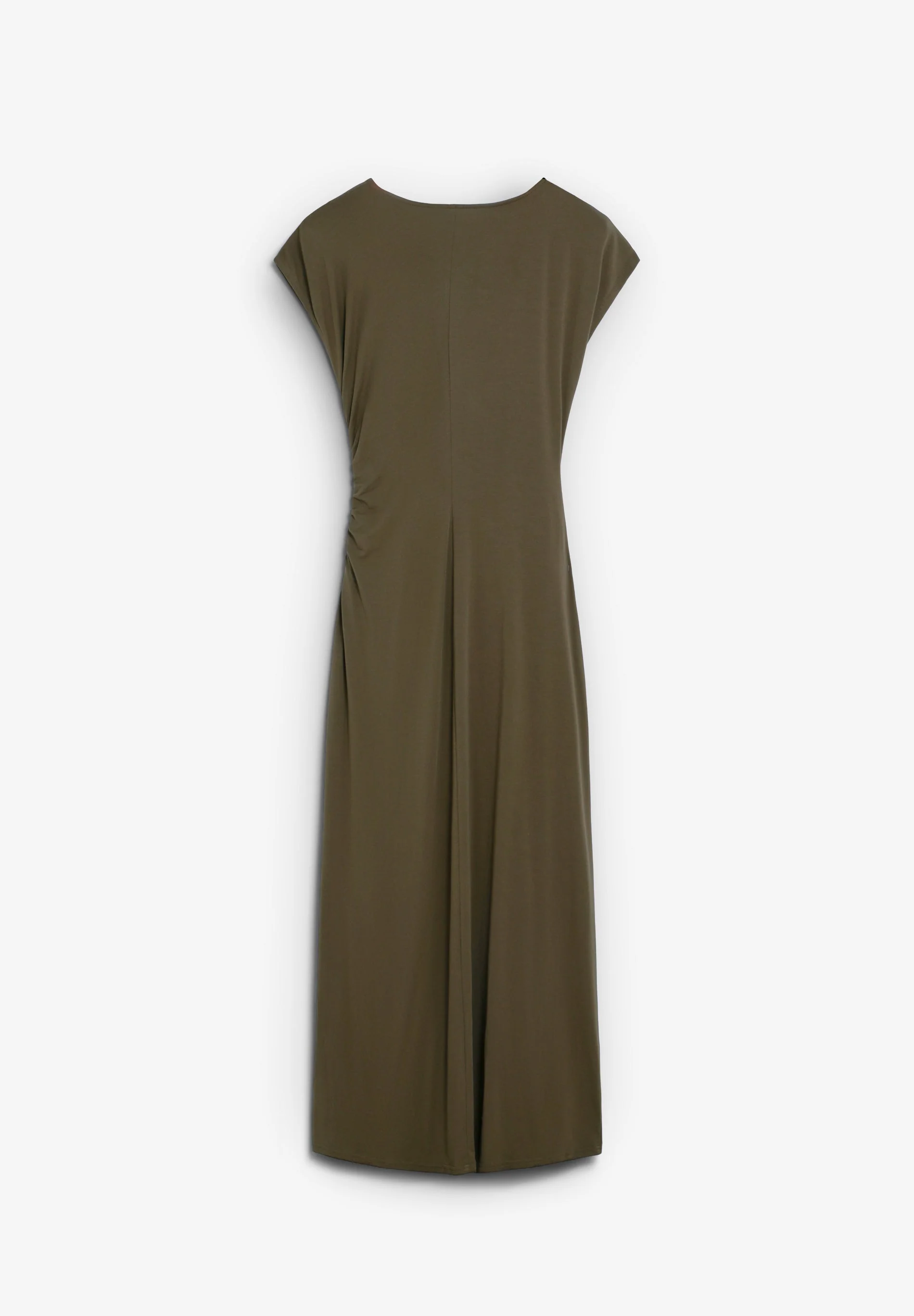 DRAPED CUPRO DRESS - Image 5