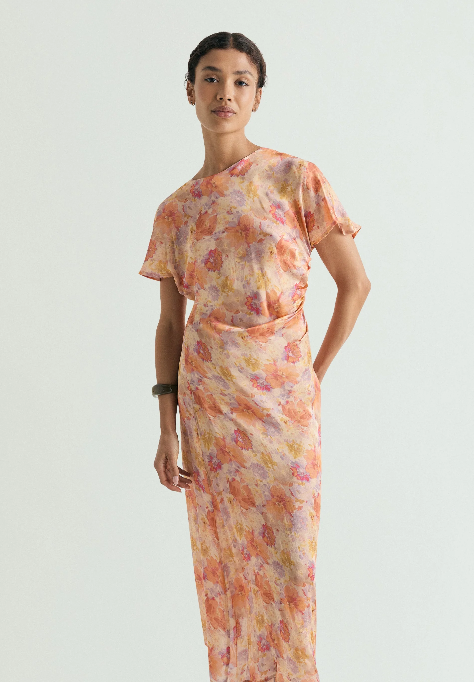 FLOWING FLORAL DRESS - Image 2