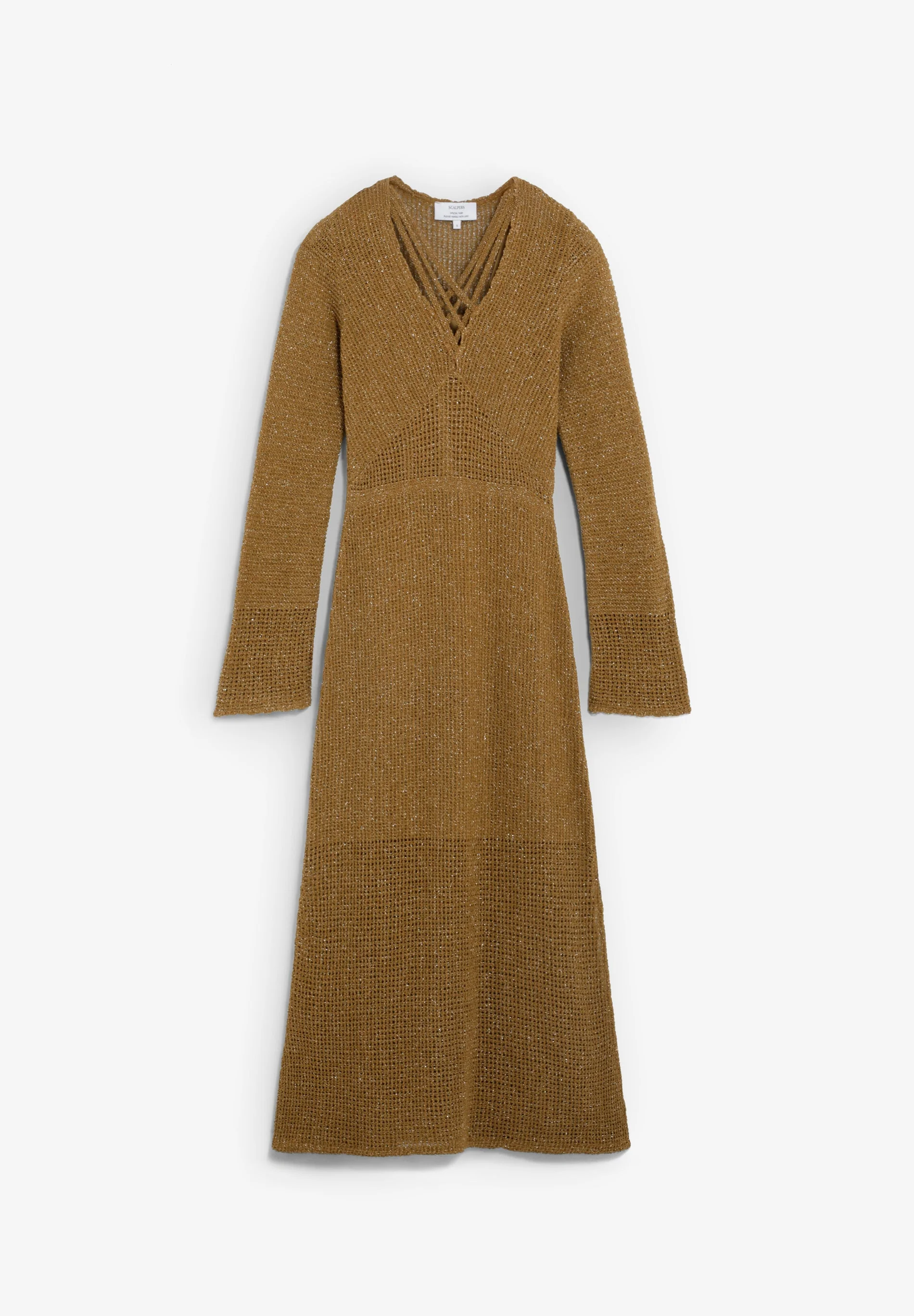 METALLIC THREAD KNIT DRESS - Image 4