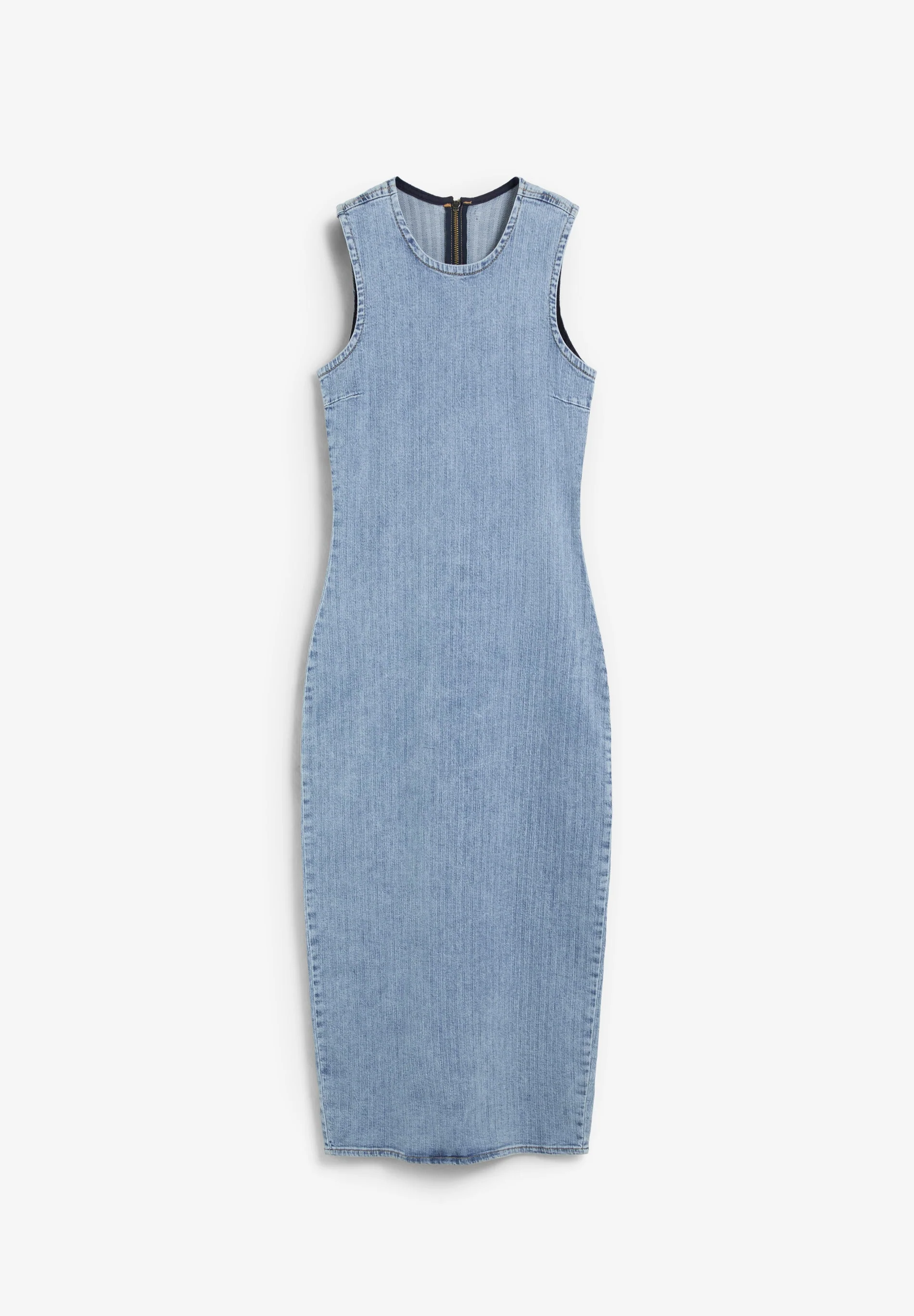 DENIM MIDI DRESS - Image 4