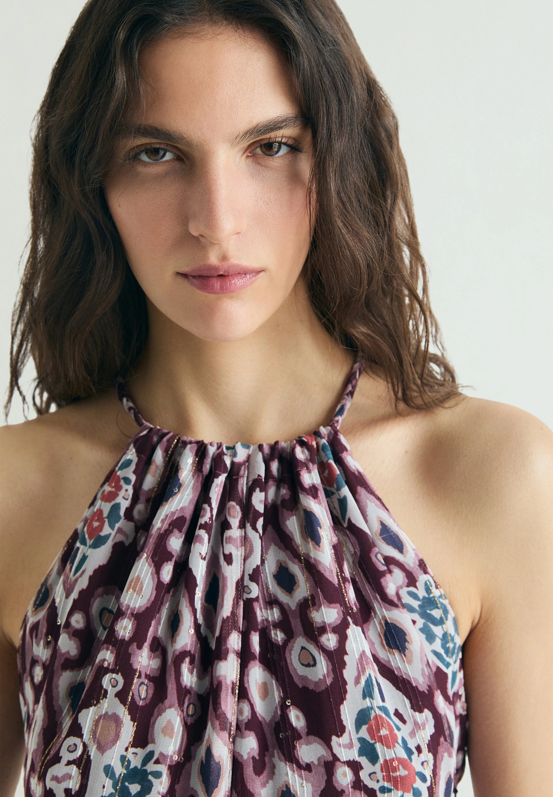 PRINTED MIDI DRESS - Image 3