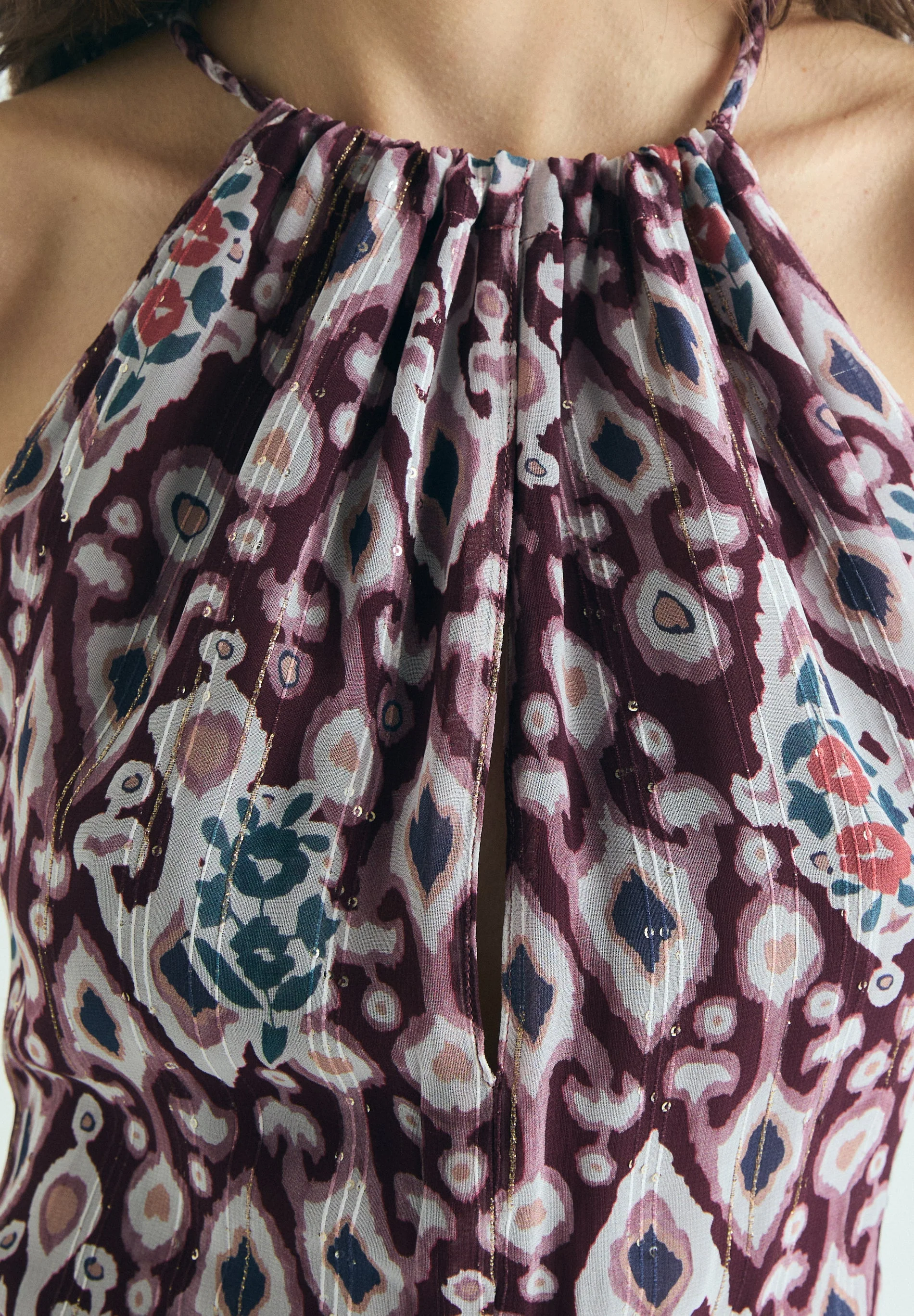 PRINTED MIDI DRESS - Image 4