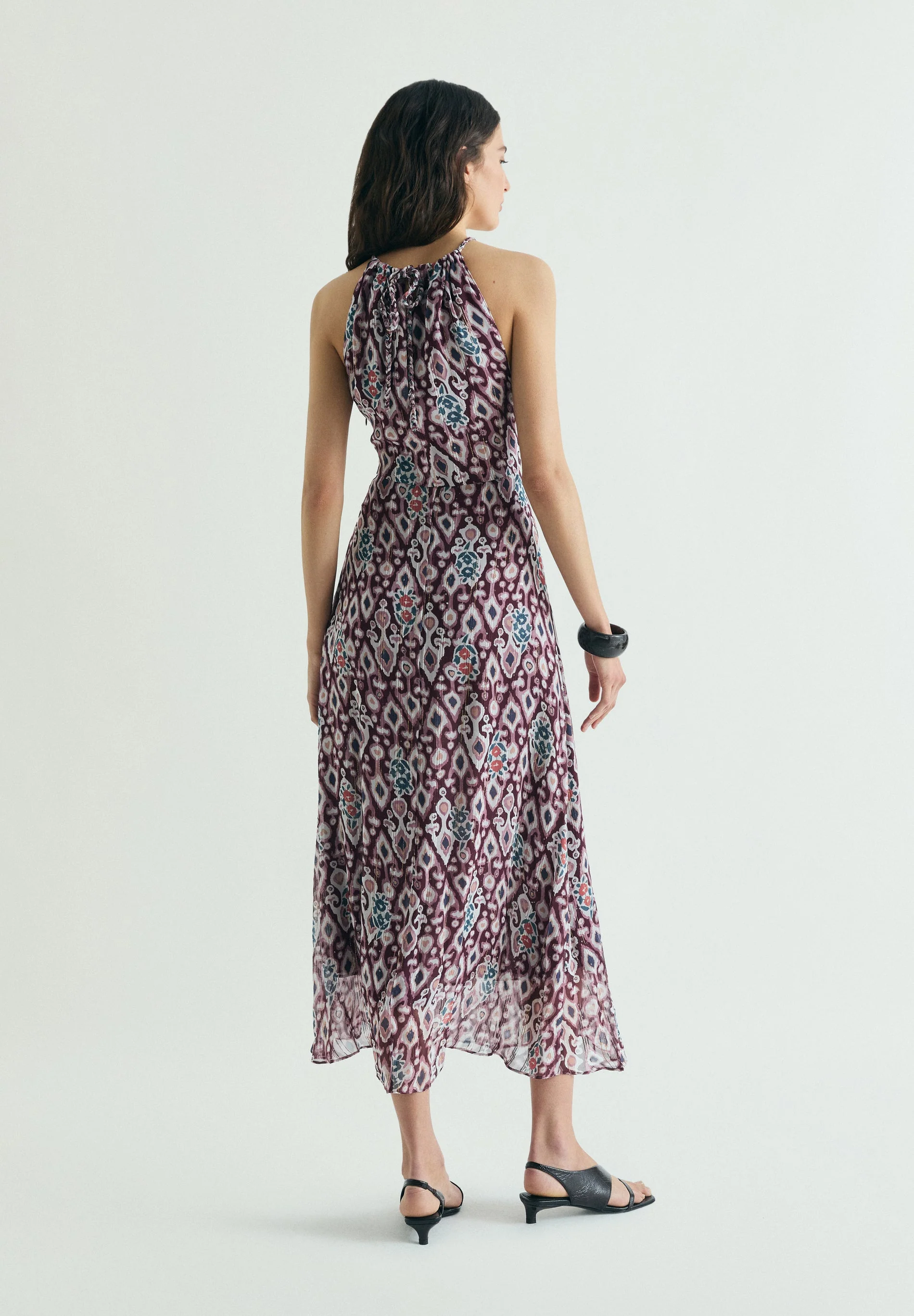 PRINTED MIDI DRESS - Image 5