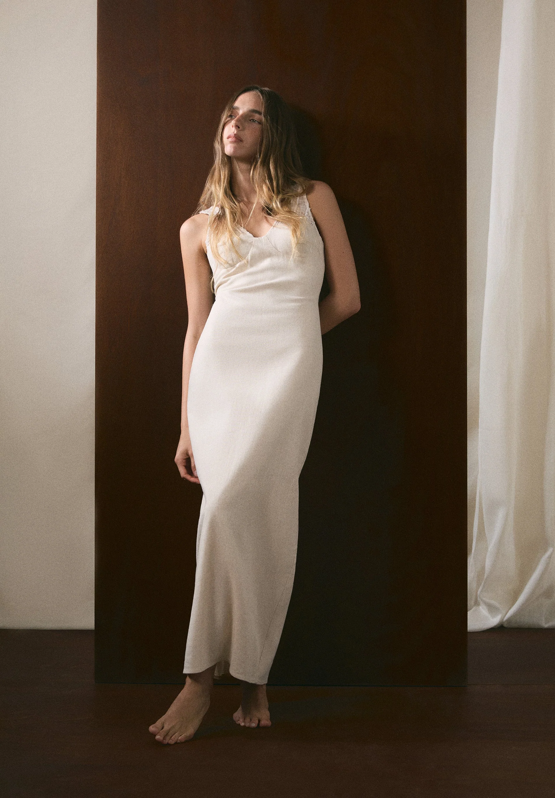LINEN MIDI DRESS - Image 6