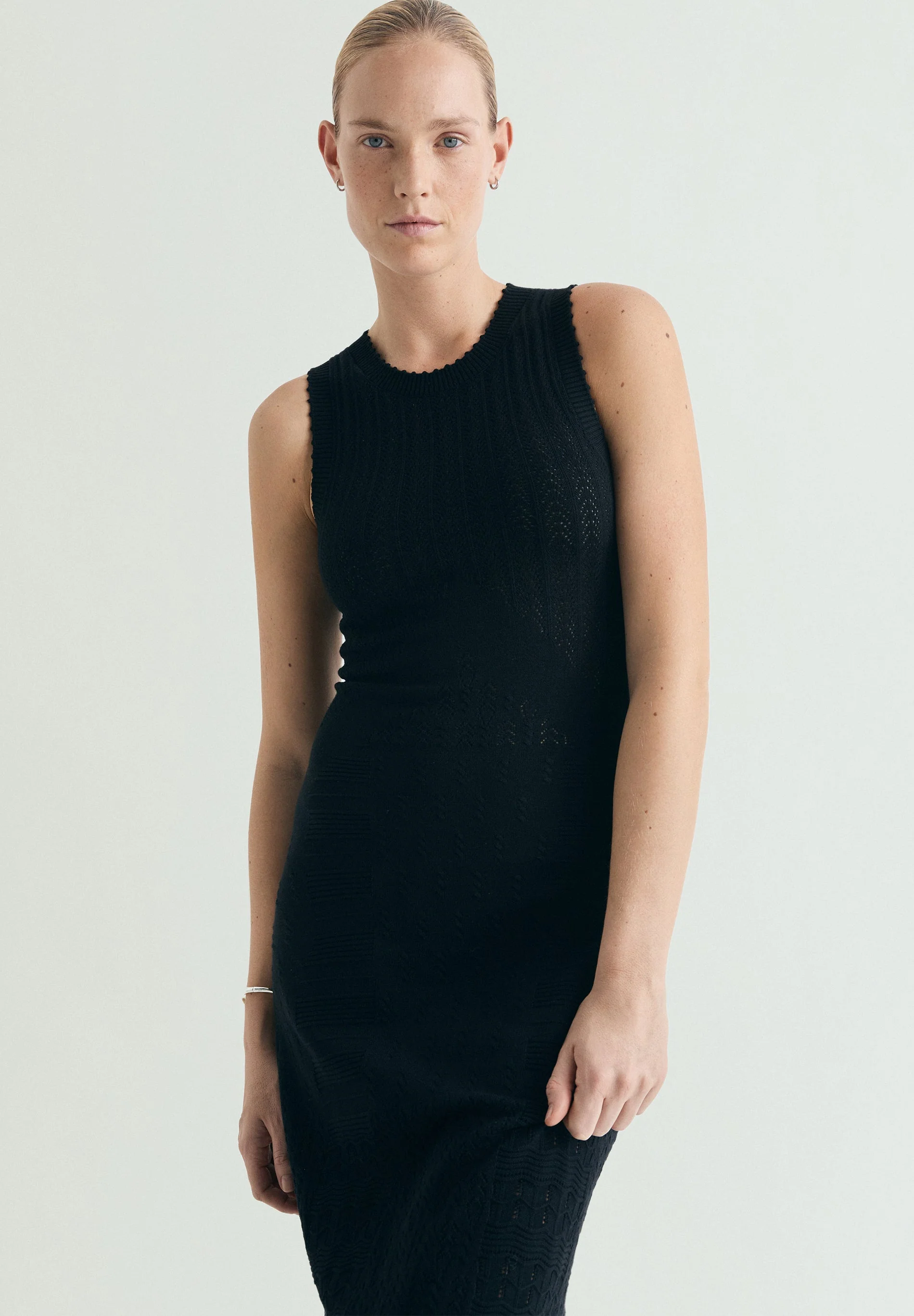 OPENWORK KNIT DRESS - Image 2