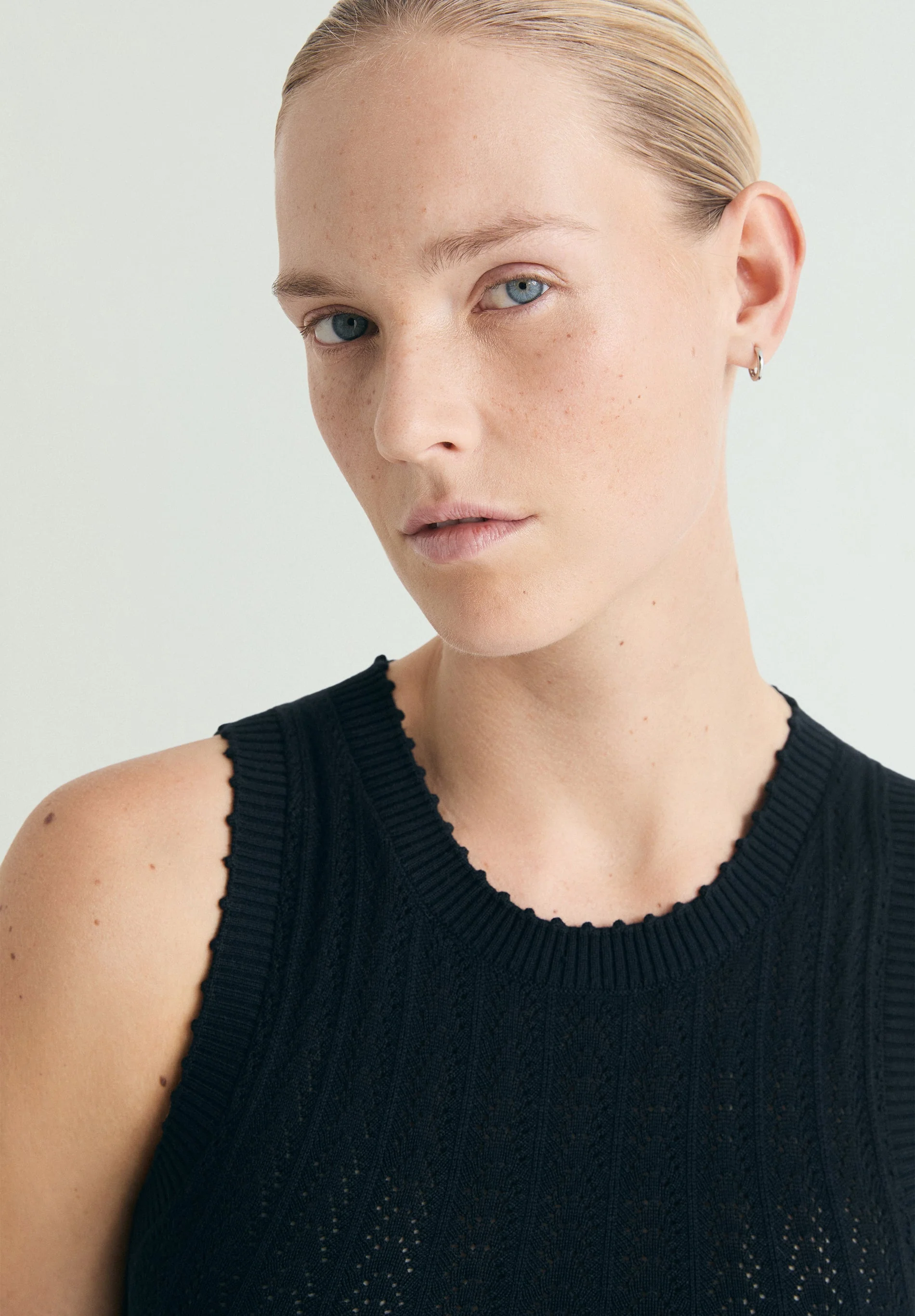 OPENWORK KNIT DRESS - Image 3