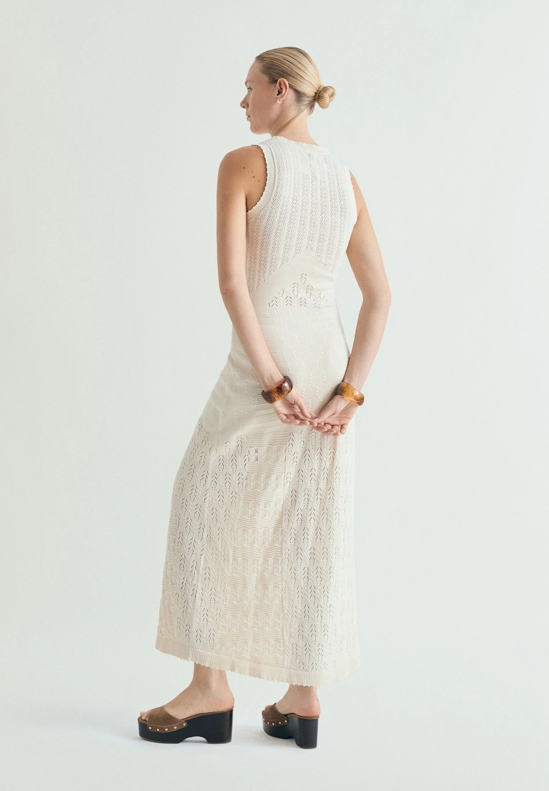 OPENWORK KNIT DRESS - Image 6