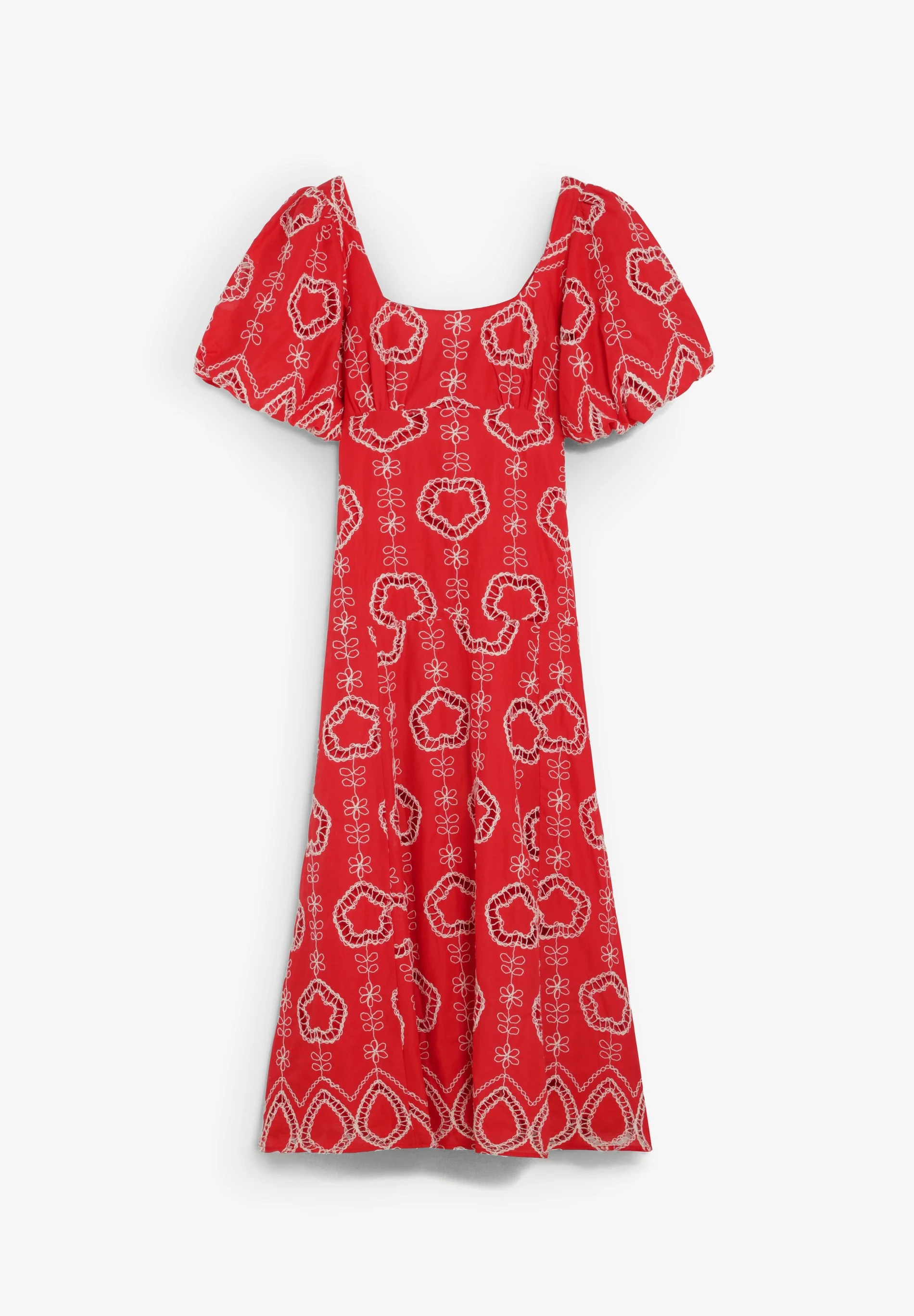PUFF SLEEVE MIDI DRESS - Image 4