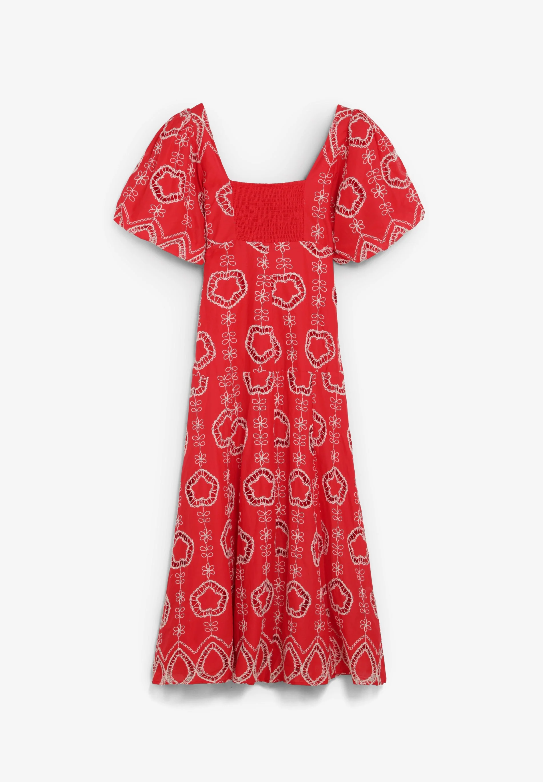 PUFF SLEEVE MIDI DRESS - Image 5