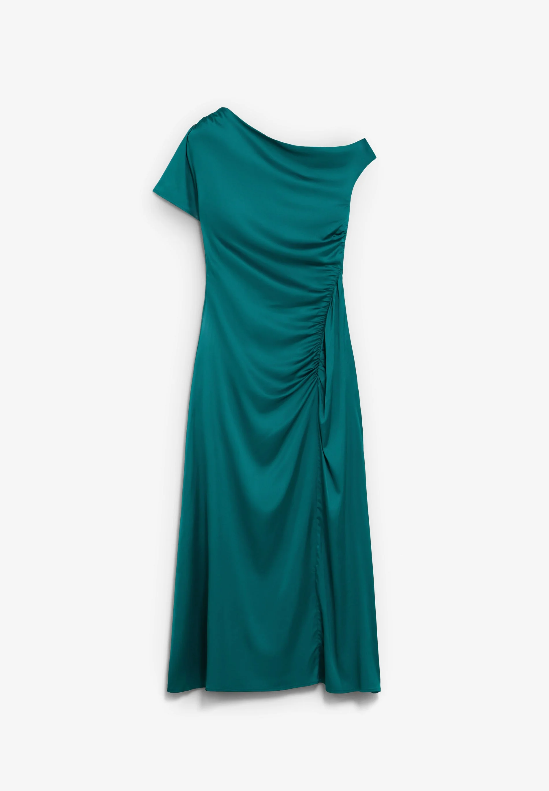 SATIN ASYMMETRIC DRESS - Image 4